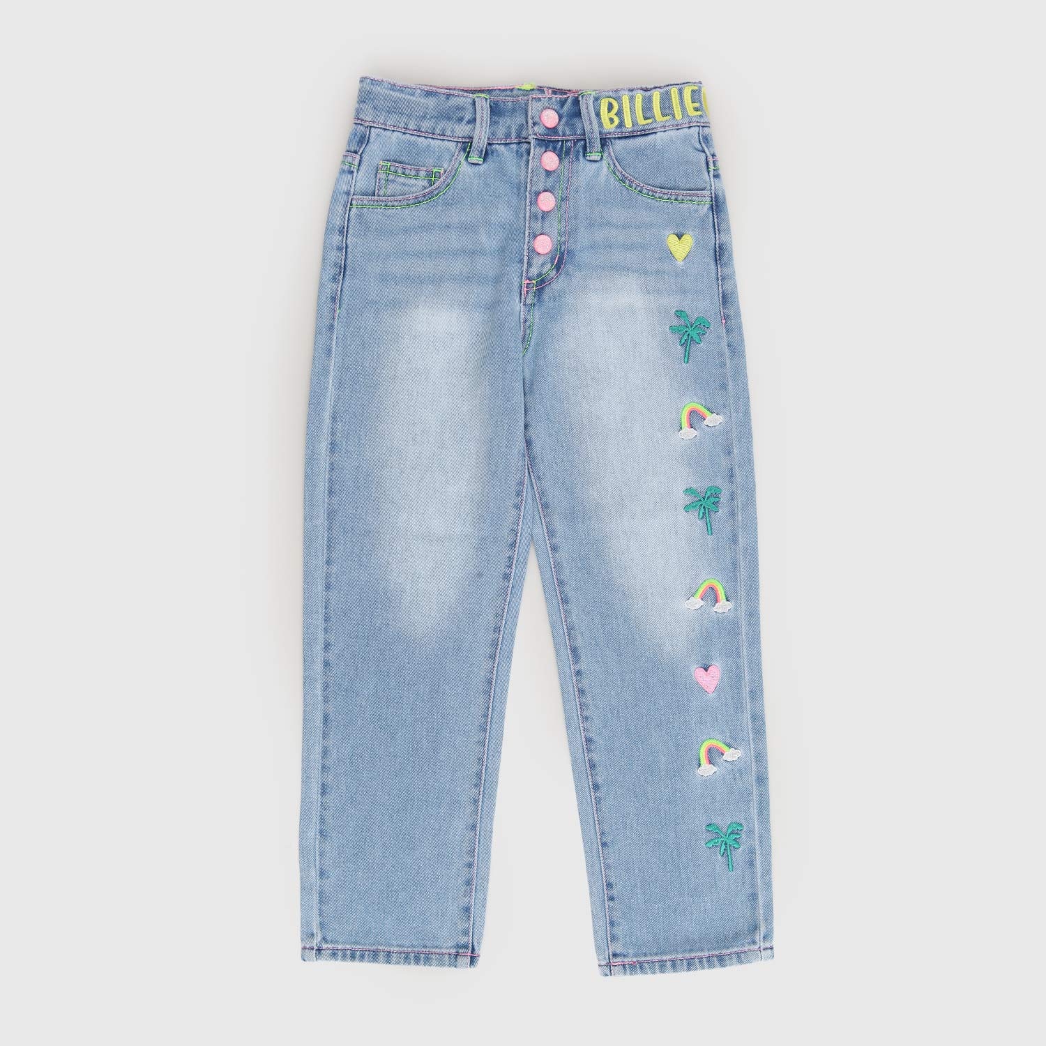 pantalone lungo denim colorato ragazza - annameglio.com abbigliamento moda