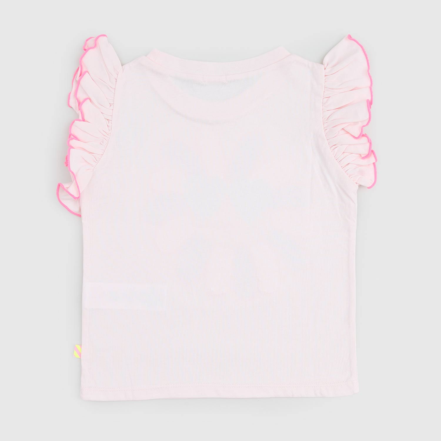 maglia smanicata con volant rosa bambina - annameglio.com abbigliamento moda