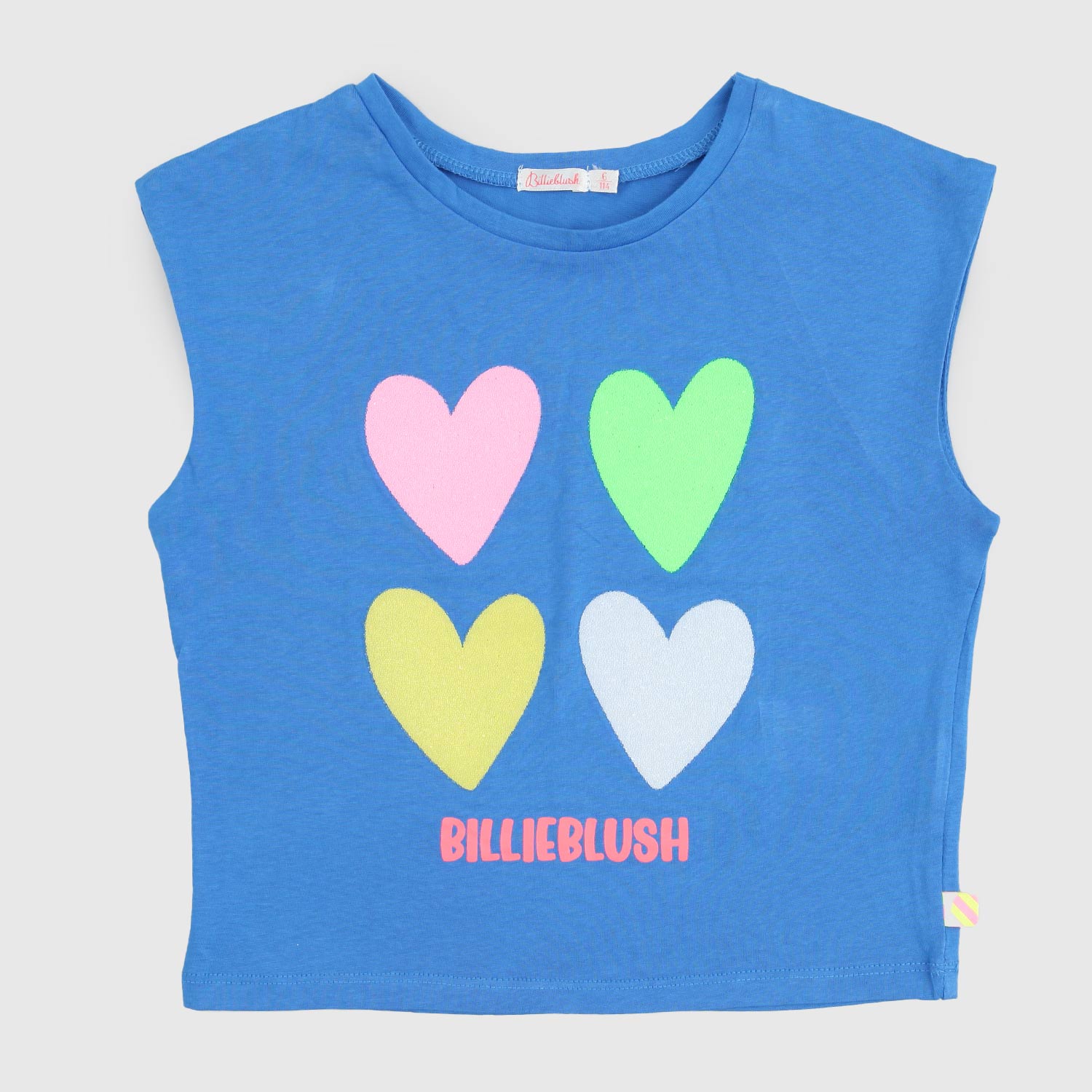 t-shirt smanicata blu bambina - annameglio.com abbigliamento moda