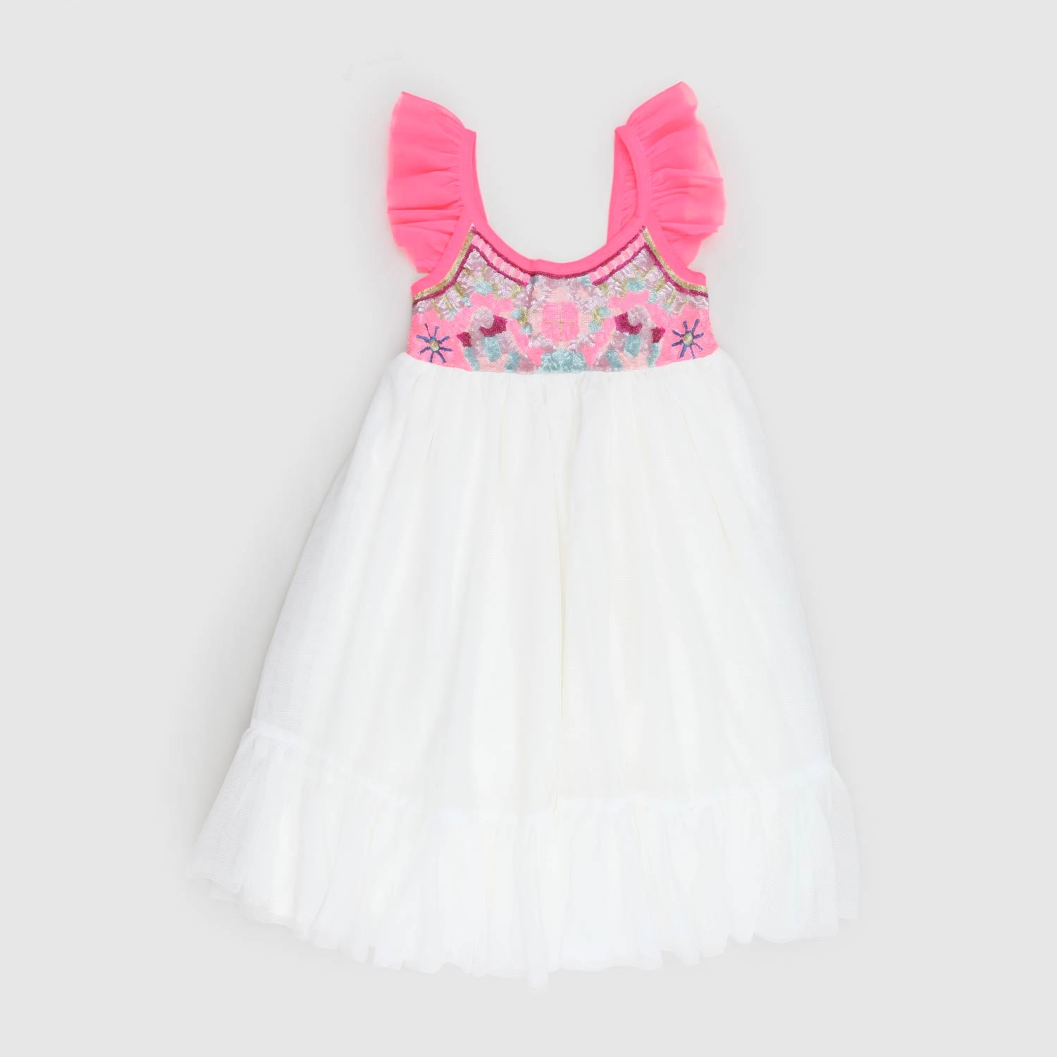 abito con top rosa e gonna bianca bambina - annameglio.com abbigliamento moda