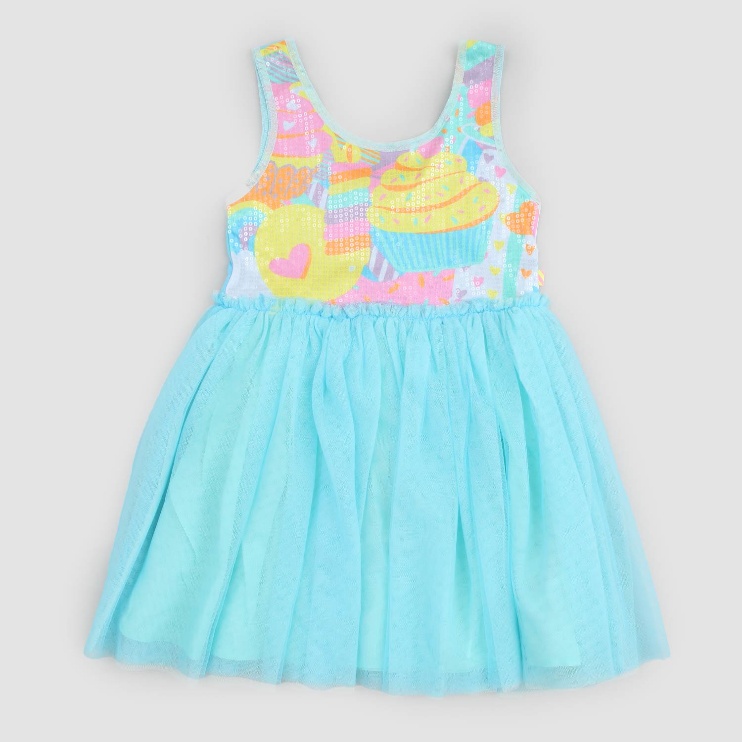 abito celeste con gonna in tulle bambina - annameglio.com abbigliamento moda