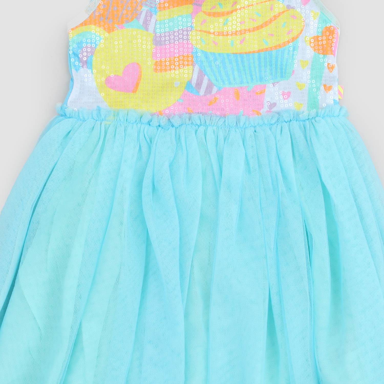 abito celeste con gonna in tulle bambina - annameglio.com abbigliamento moda