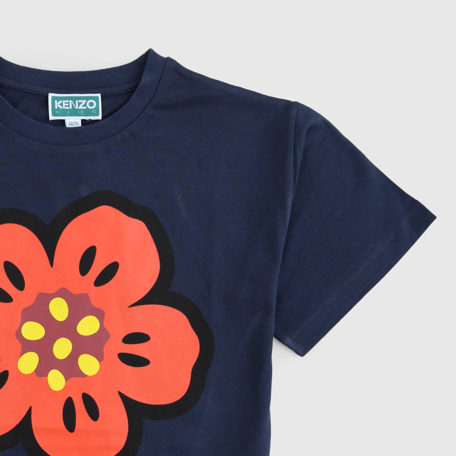 maglietta blu con fiore bambina - annameglio.com abbigliamento moda