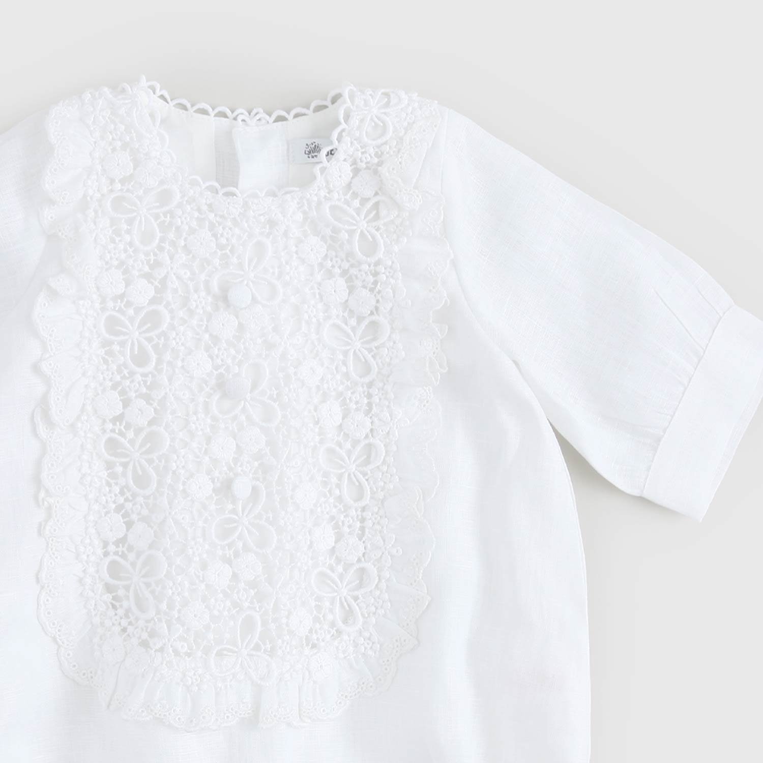 abito con fascia in pizzo neonata - annameglio.com abbigliamento moda