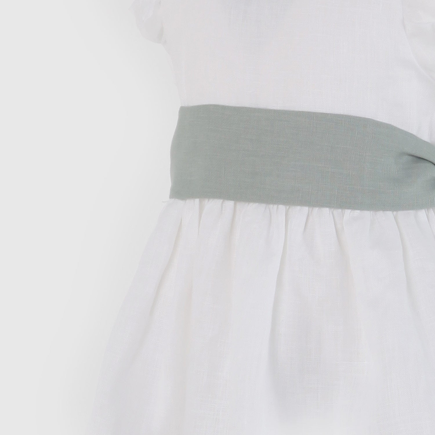 abito bianco con fascia verde - annameglio.com abbigliamento moda