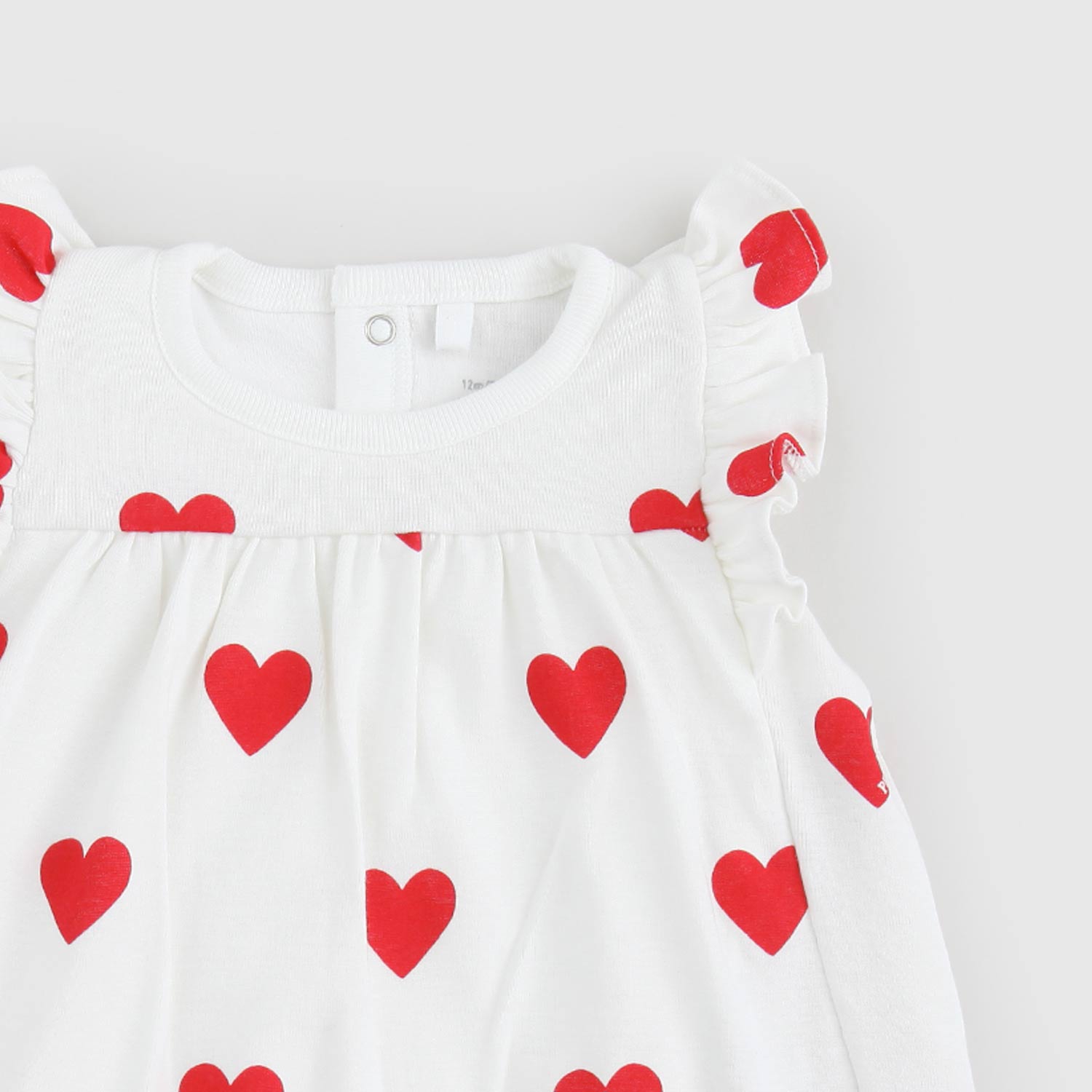 vestito bianco con cuori neonata - annameglio.com abbigliamento moda