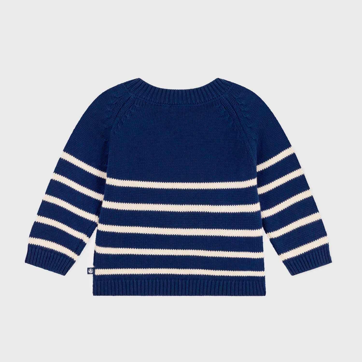 maglioncino blu con strisce beige neonato - annameglio.com abbigliamento moda