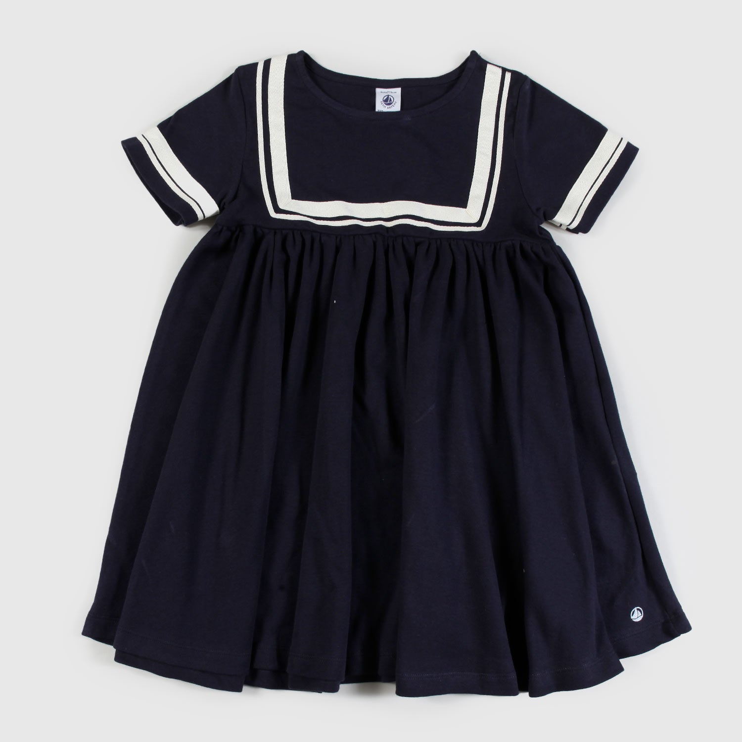 abito blu con dettagli beige bambina - annameglio.com abbigliamento moda