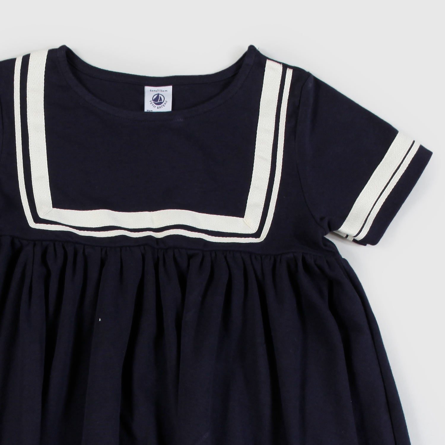 abito blu con dettagli beige bambina - annameglio.com abbigliamento moda