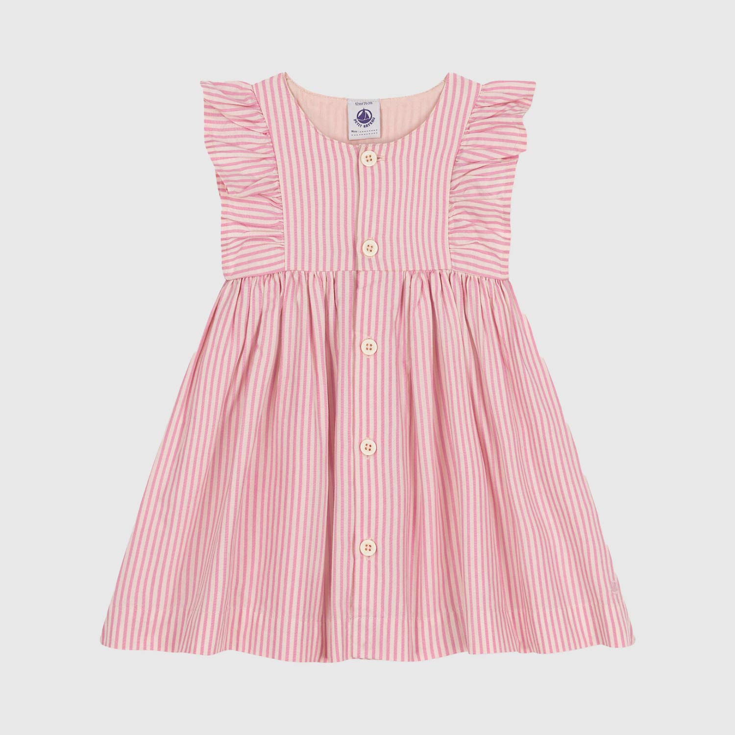 abito a righe rosa con volant bambina - annameglio.com abbigliamento moda