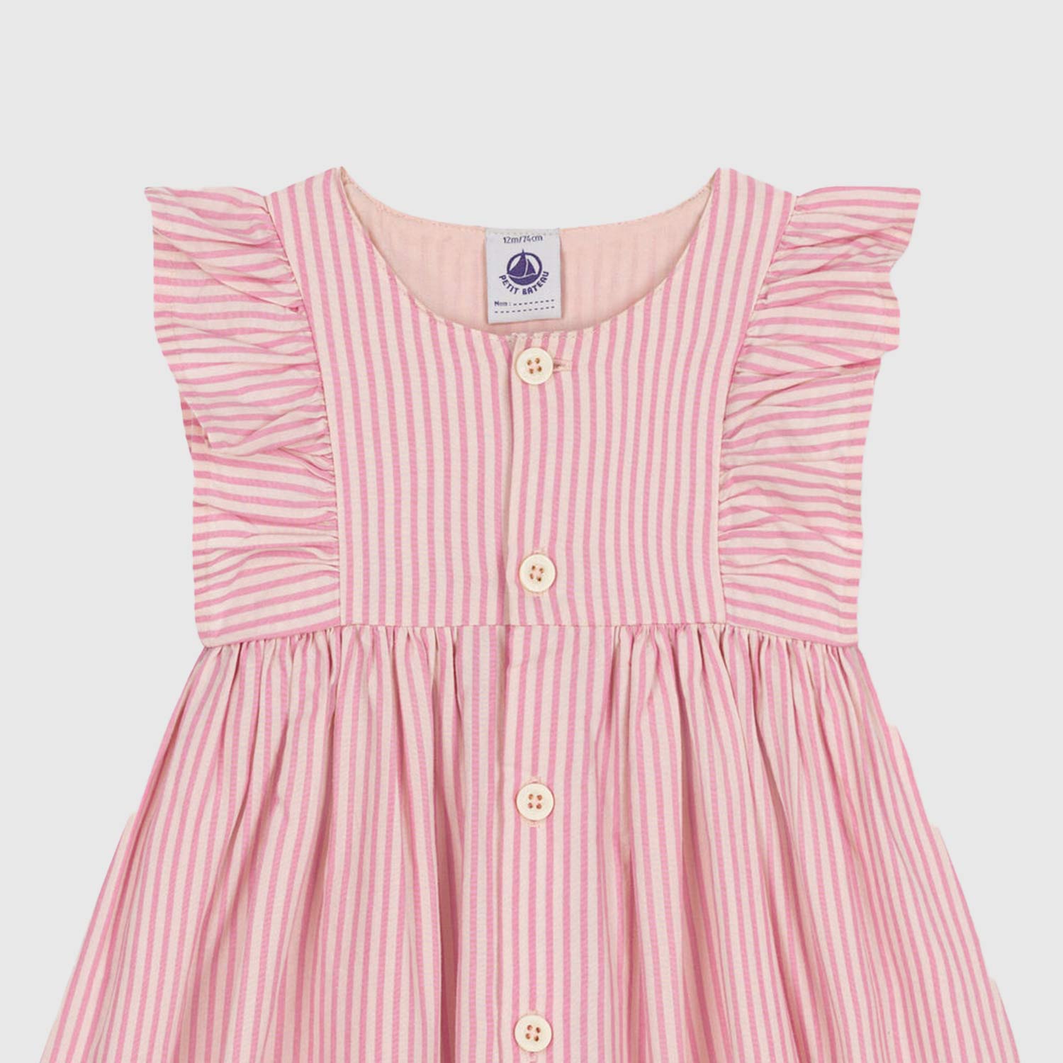 abito a righe rosa con volant bambina - annameglio.com abbigliamento moda