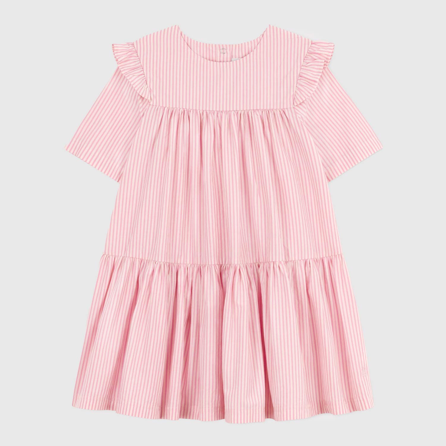 abito a righe rosa a maniche corte bambina - annameglio.com abbigliamento moda