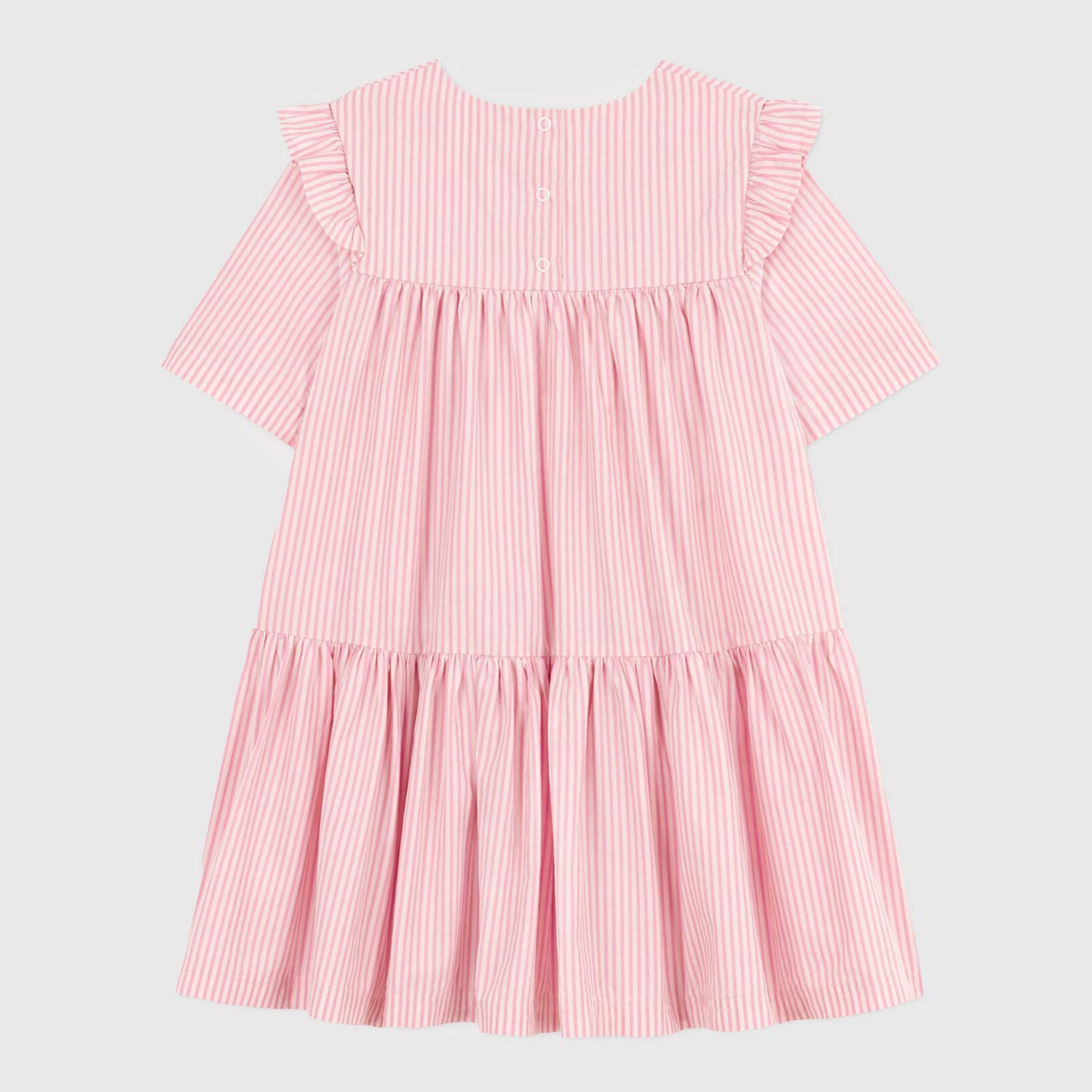 abito a righe rosa a maniche corte bambina - annameglio.com abbigliamento moda