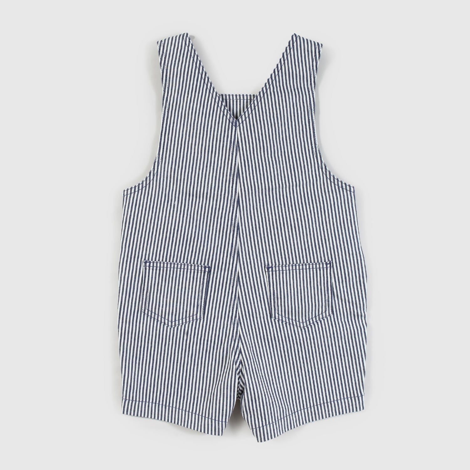 salopette a righe bianche e blu bambino - annameglio.com abbigliamento moda