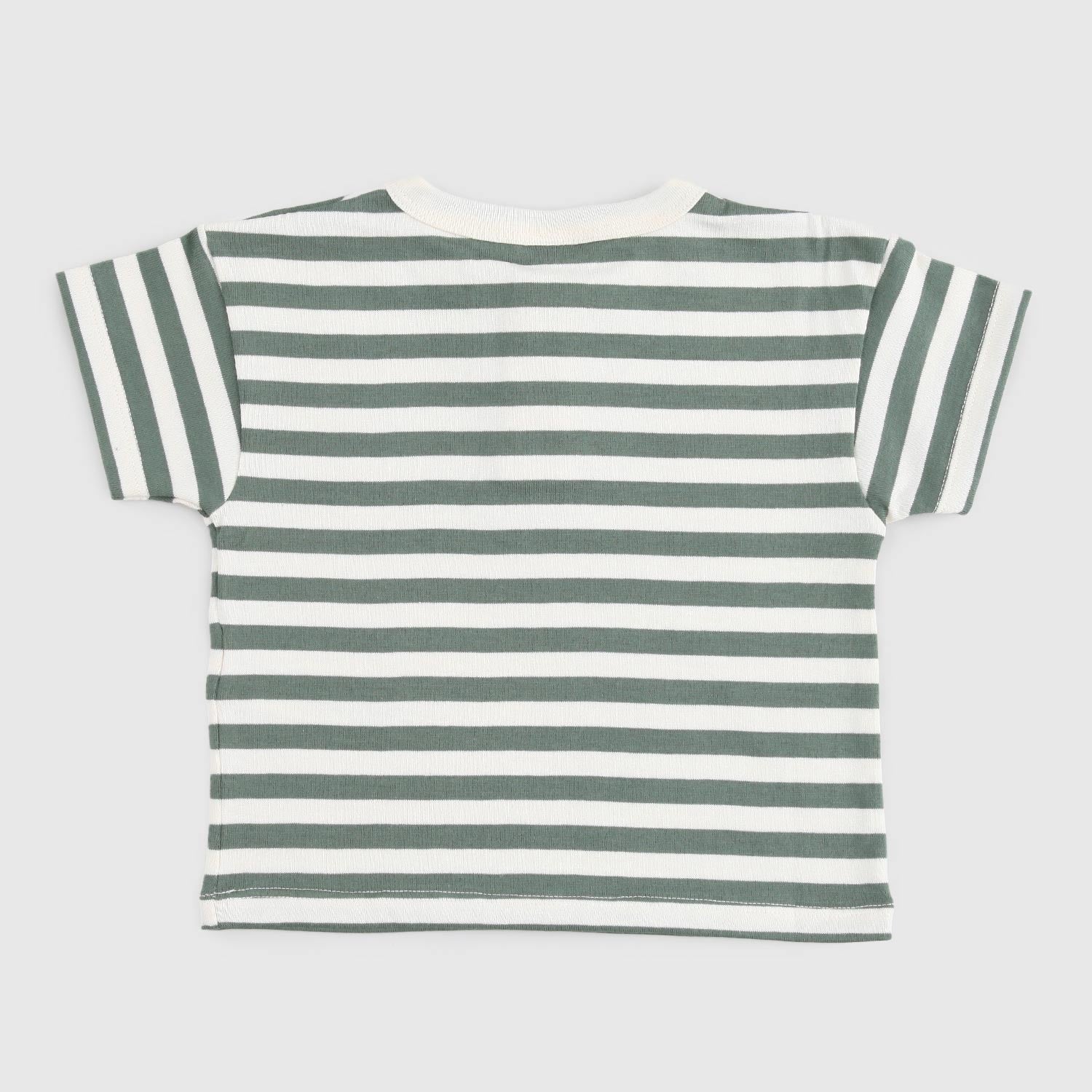 t-shirt a righe verdi e beige neonato - annameglio.com abbigliamento moda