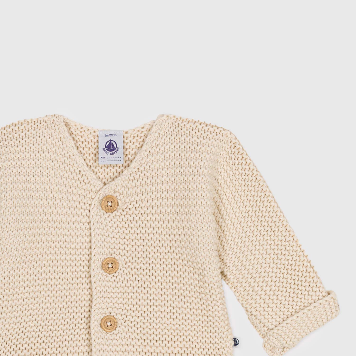 cardigan beige con bottoni neonata - annameglio.com abbigliamento moda