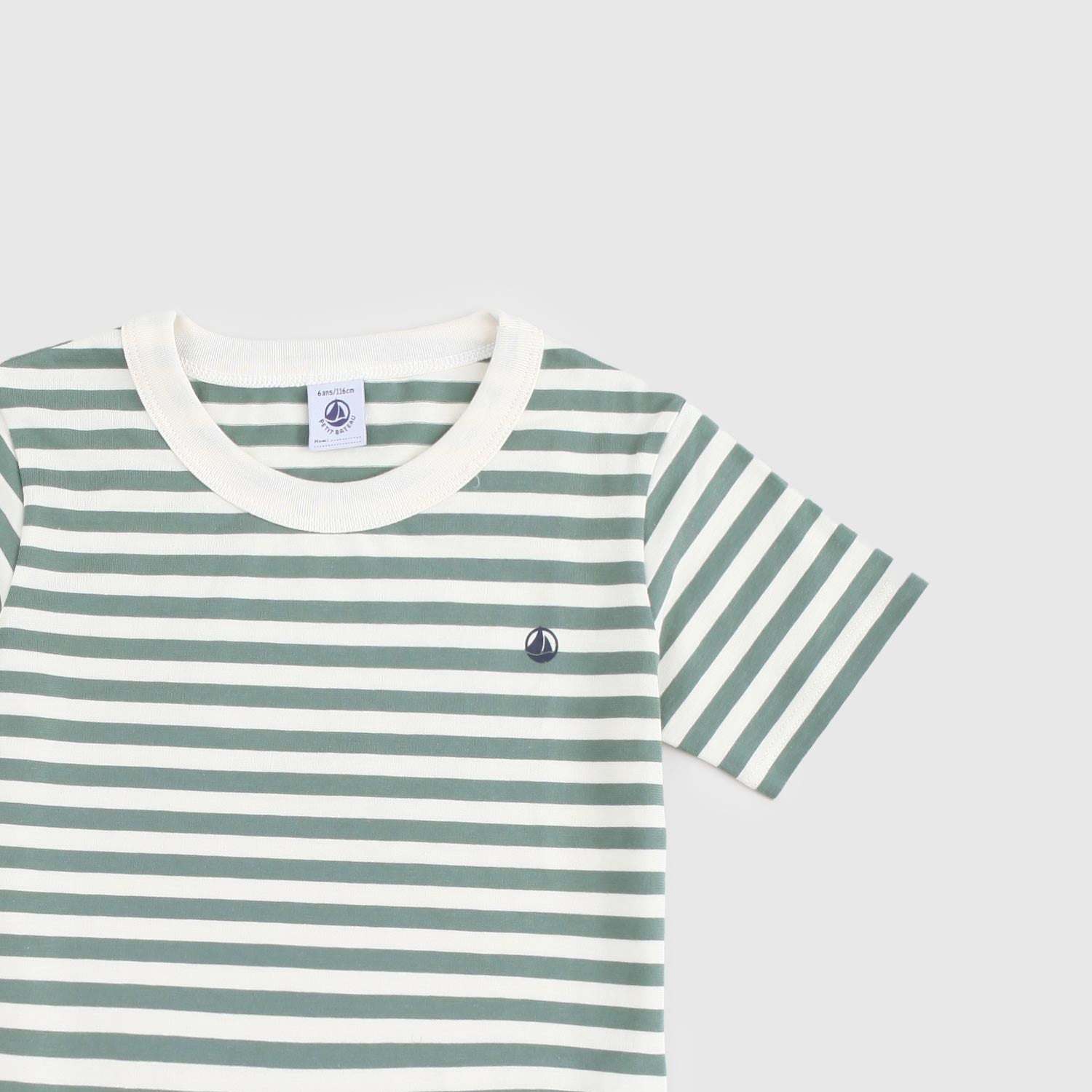 t-shirt a righe bianche e verdi bambino - annameglio.com abbigliamento moda