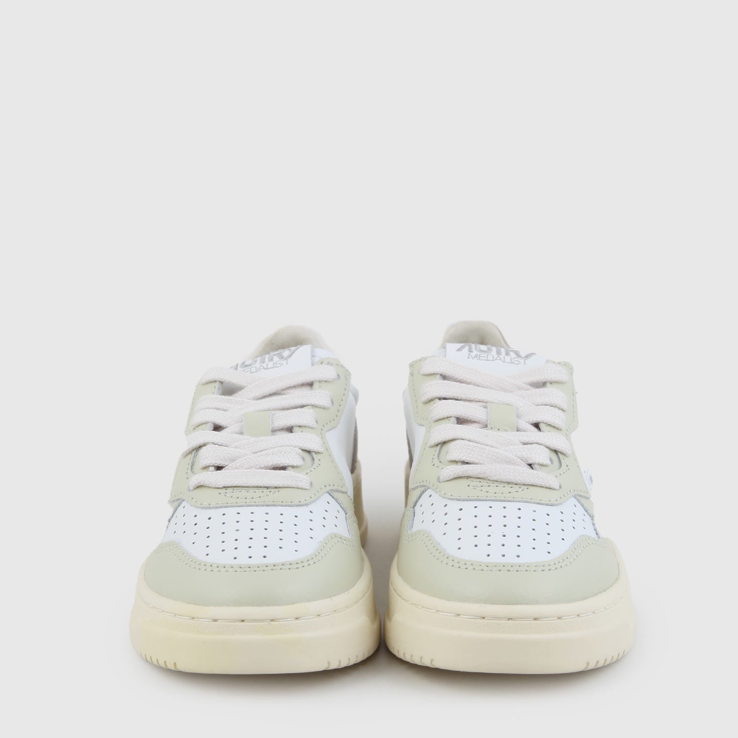 sneaker medalist bianche, beige e verdi - annameglio.com abbigliamento moda