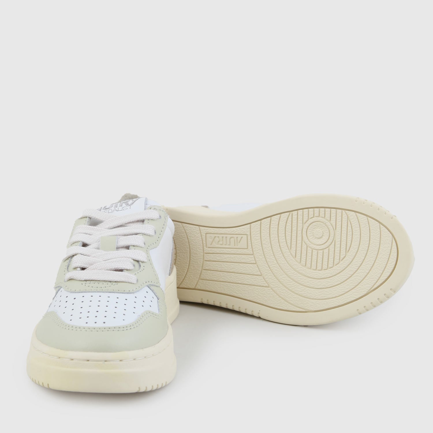 sneaker medalist bianche, beige e verdi - annameglio.com abbigliamento moda