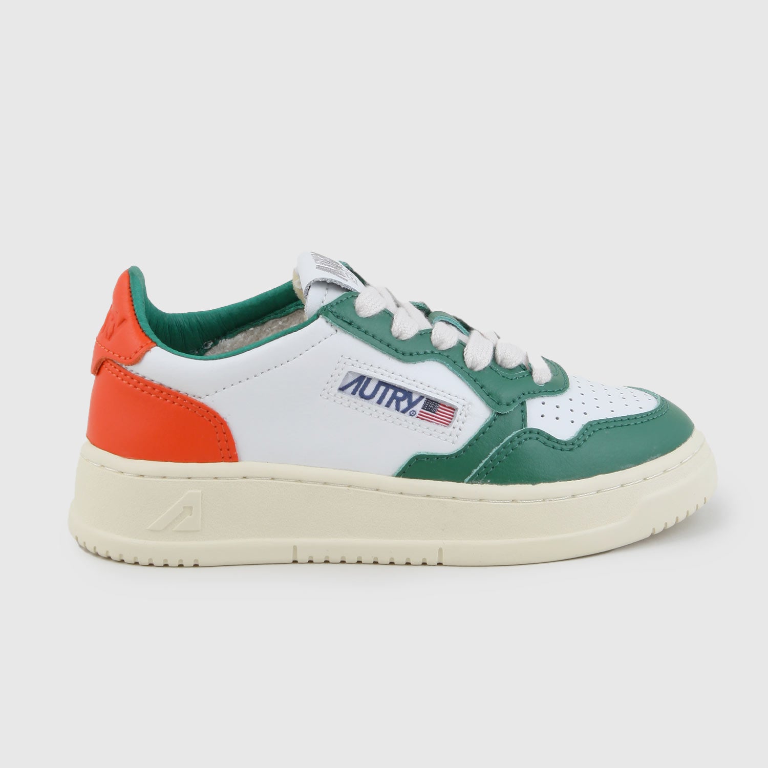 sneaker low bianca, arancione e verde - annameglio.com abbigliamento moda