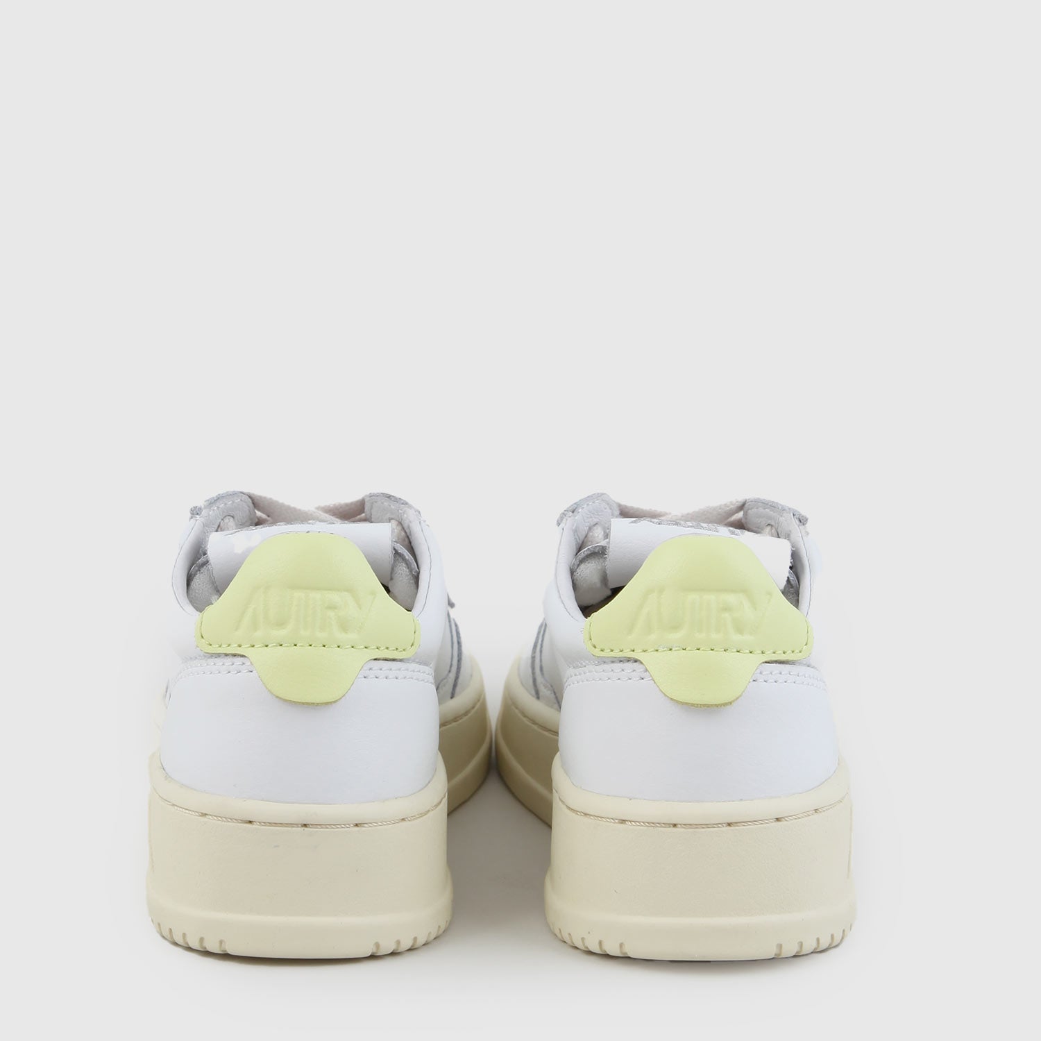 sneaker low bianca e lime - annameglio.com abbigliamento moda