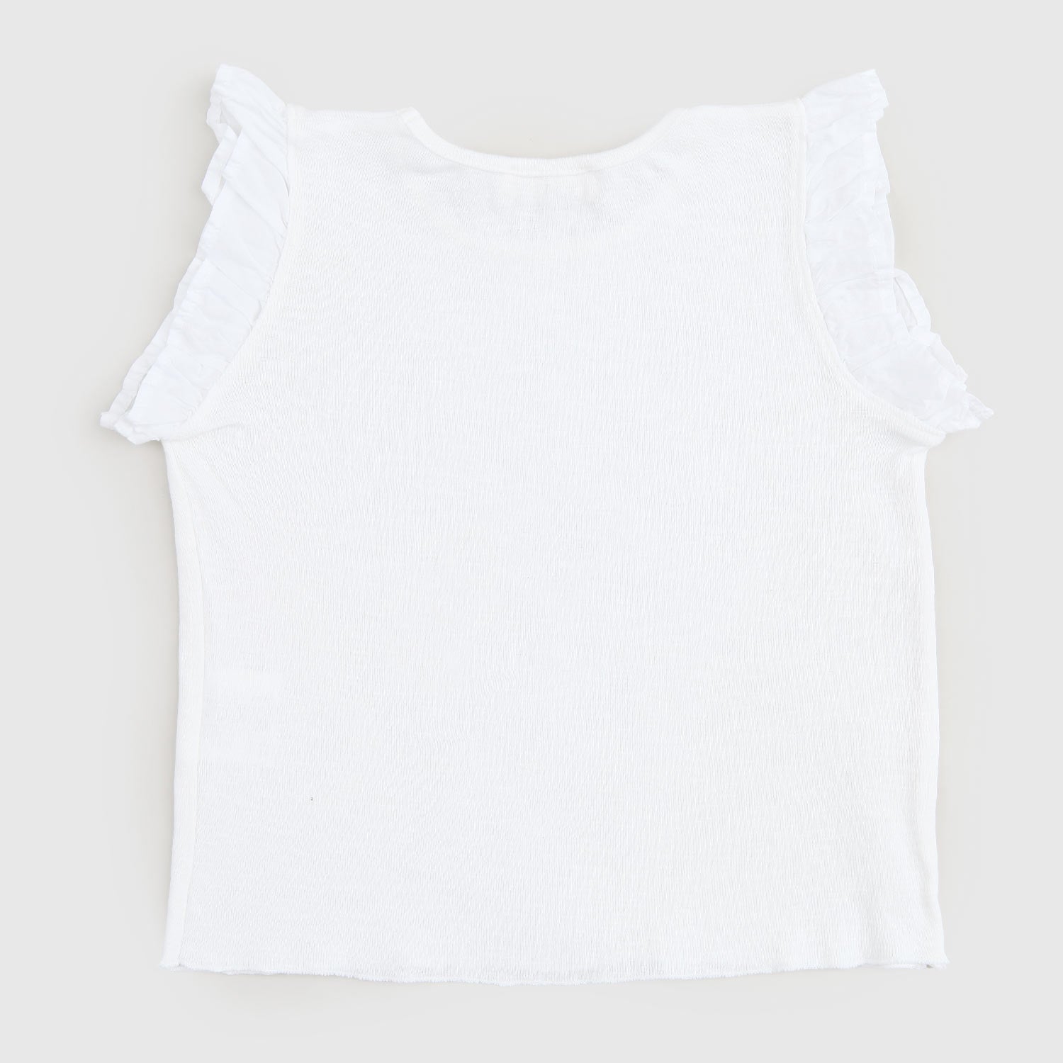 t-shirt smanicata bianca bambina - annameglio.com abbigliamento moda