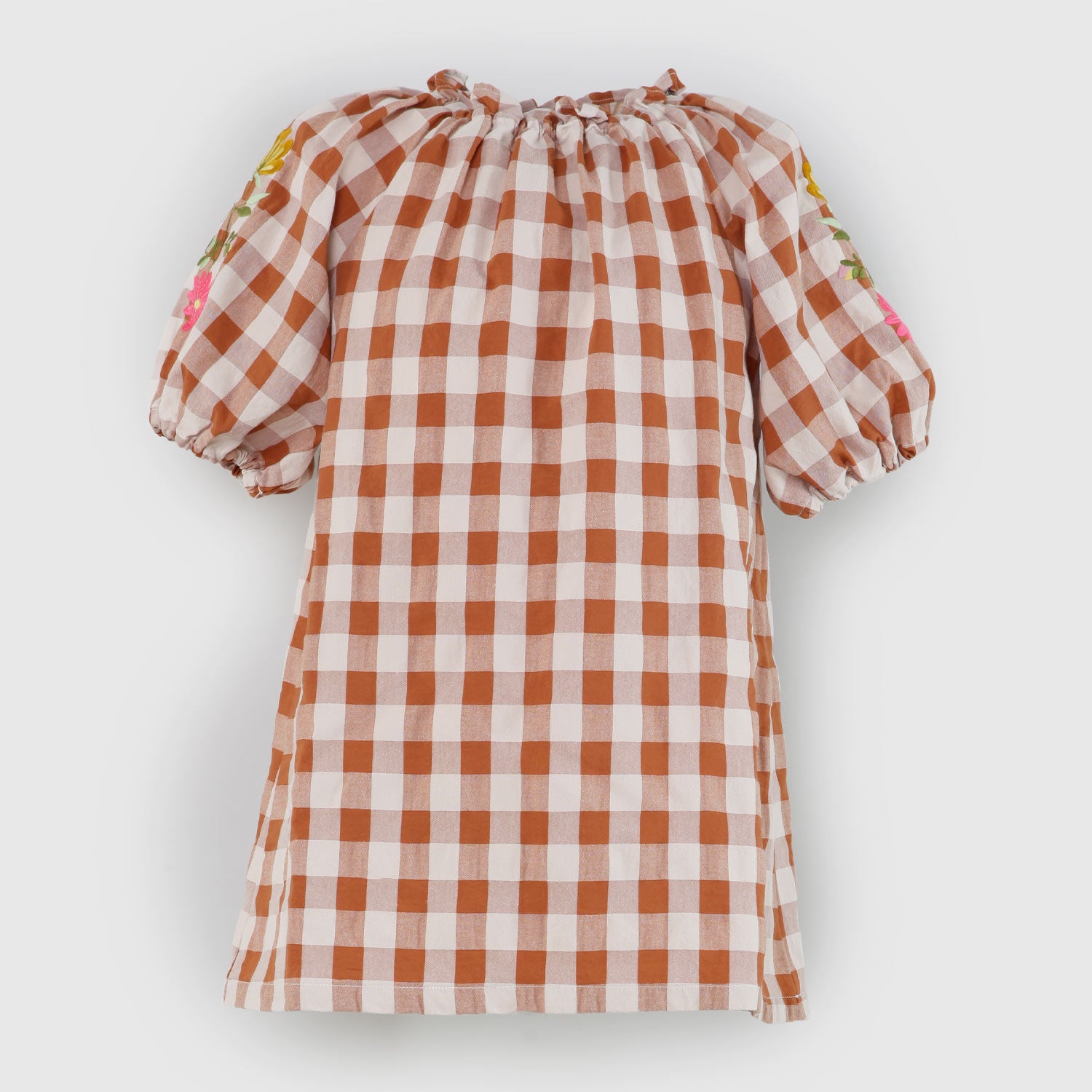 vestito a quadri marroni e beige bambina - annameglio.com abbigliamento moda