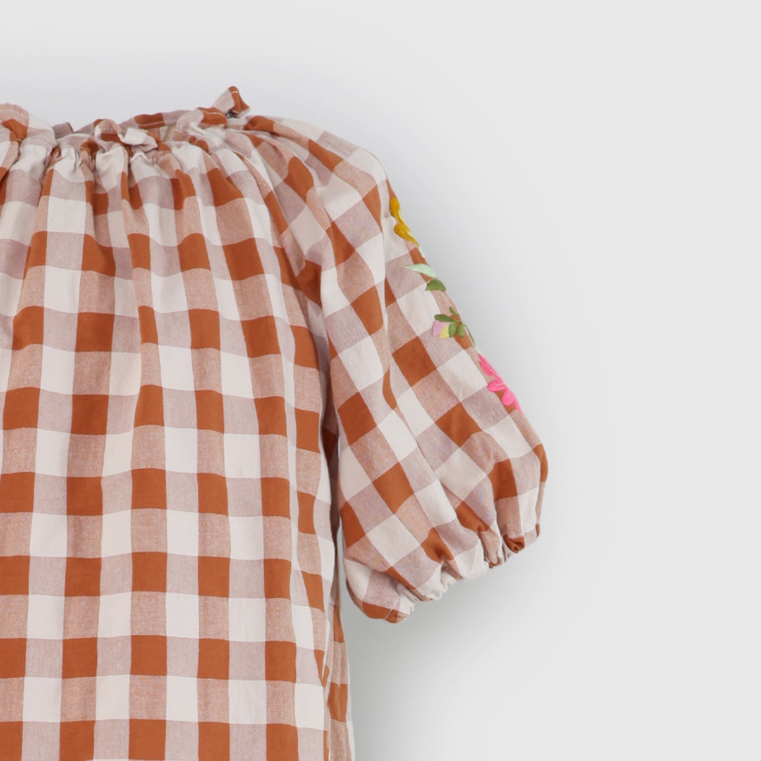 vestito a quadri marroni e beige bambina - annameglio.com abbigliamento moda