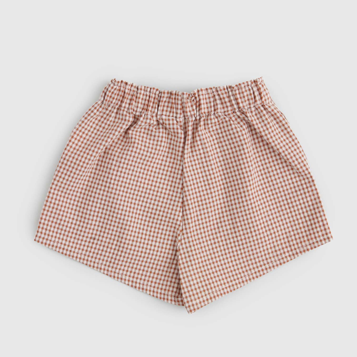short a quadretti marroni e beige bambina - annameglio.com abbigliamento moda