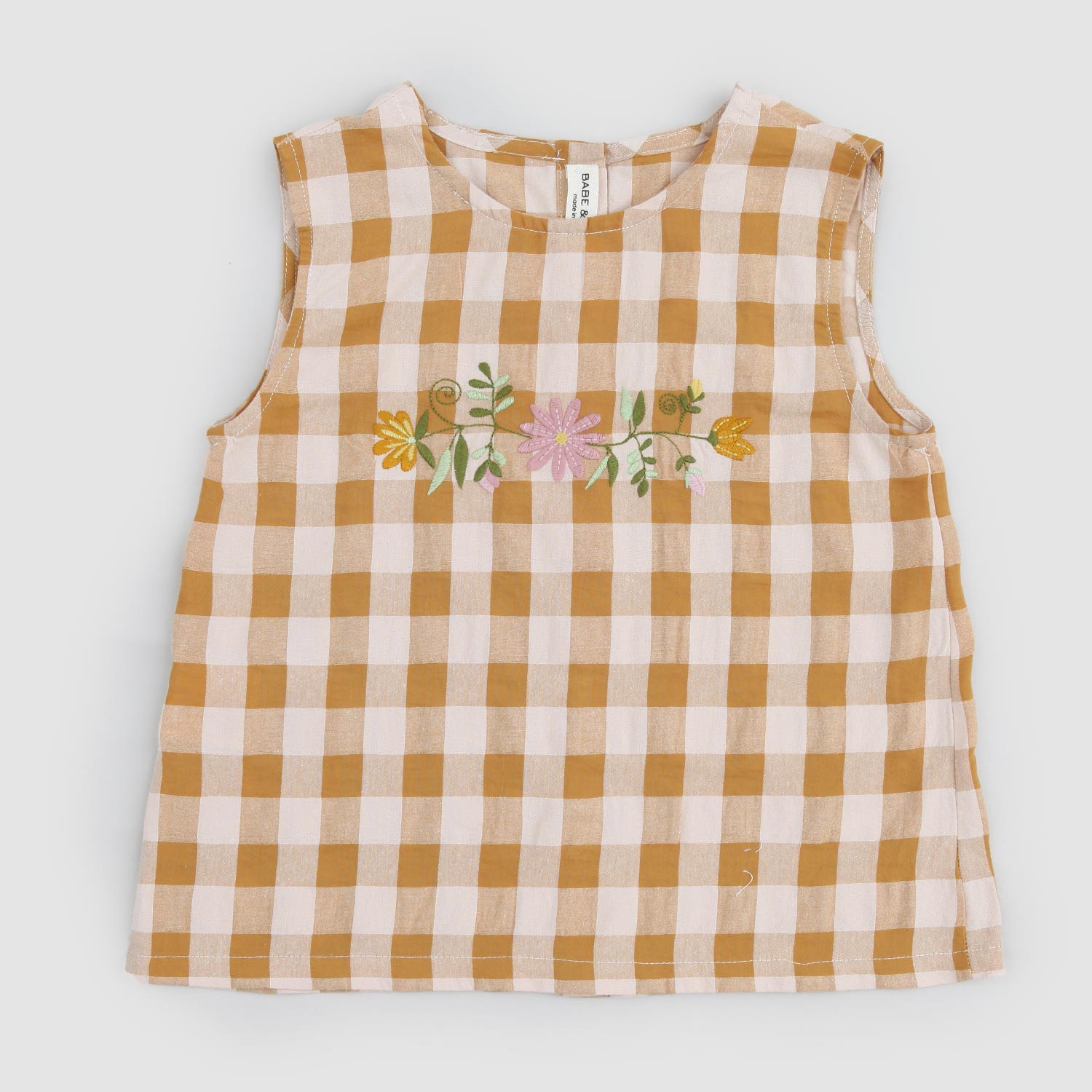 t-shirt smanicata quadri gialli bambina - annameglio.com abbigliamento moda