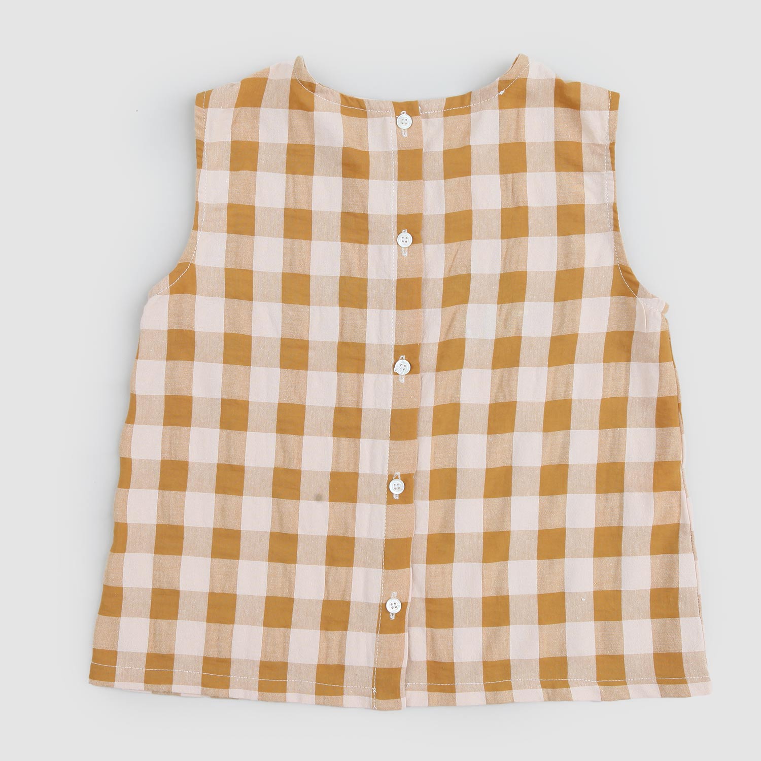 t-shirt smanicata quadri gialli bambina - annameglio.com abbigliamento moda