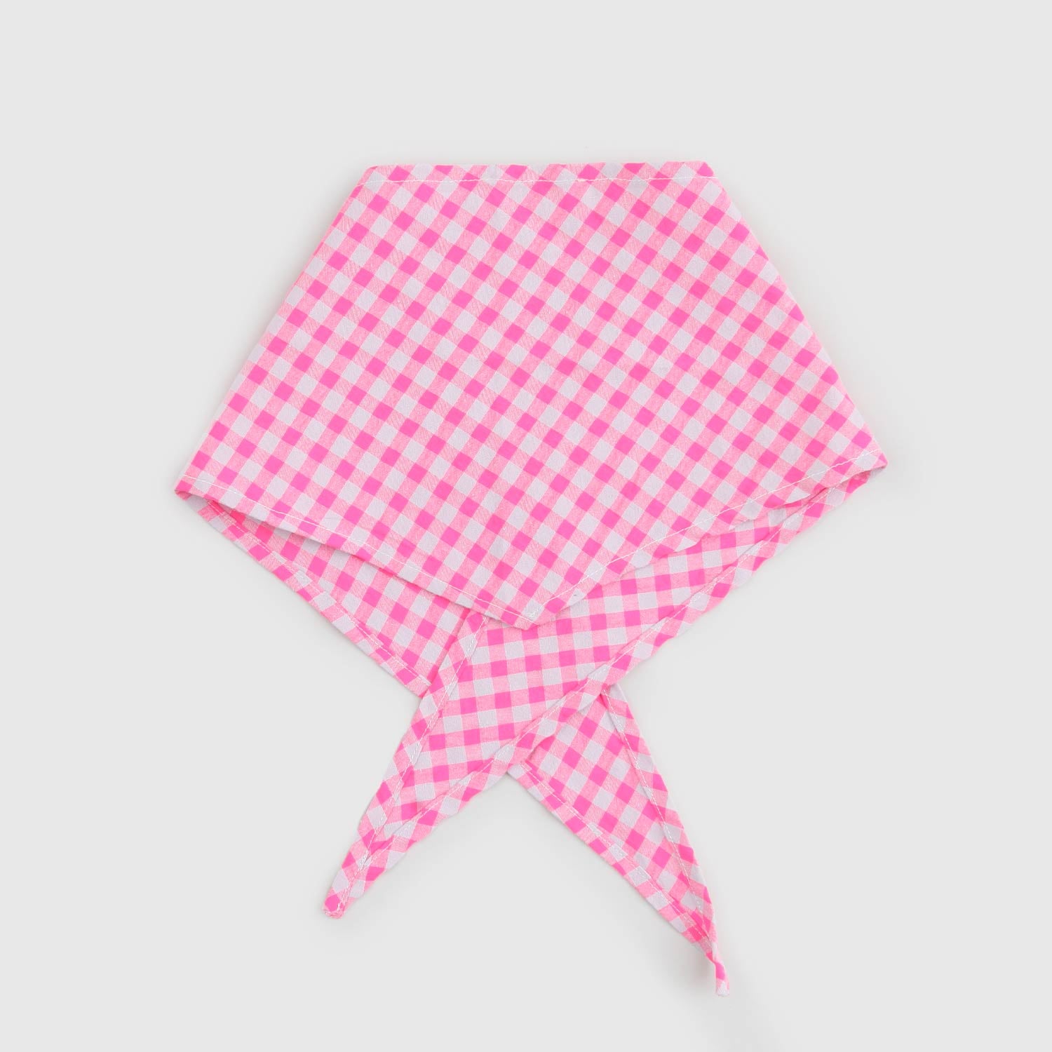 bandana a quadri rosa fluo bambina - annameglio.com abbigliamento moda