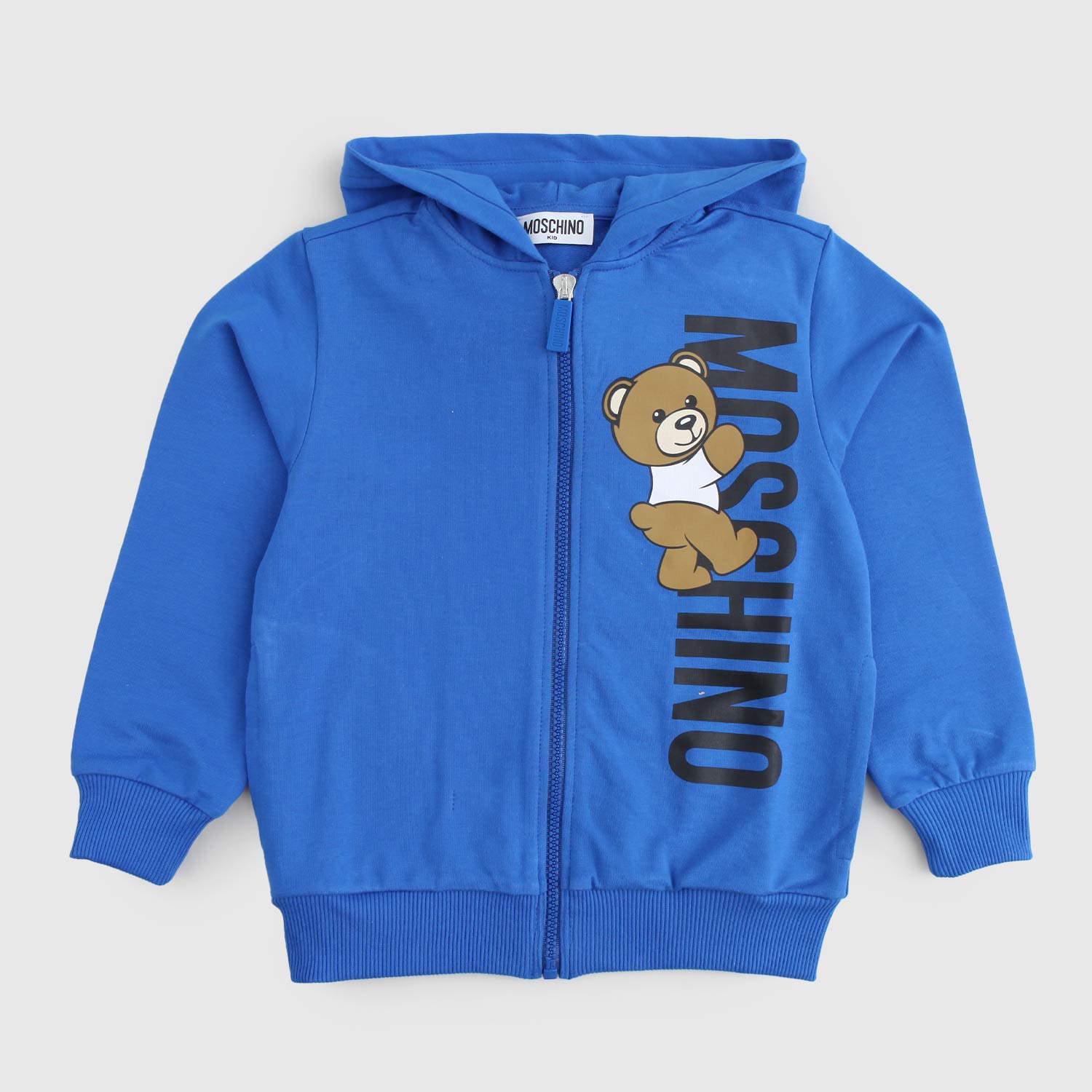 felpa blu con zip e stampa bambino - annameglio.com abbigliamento moda