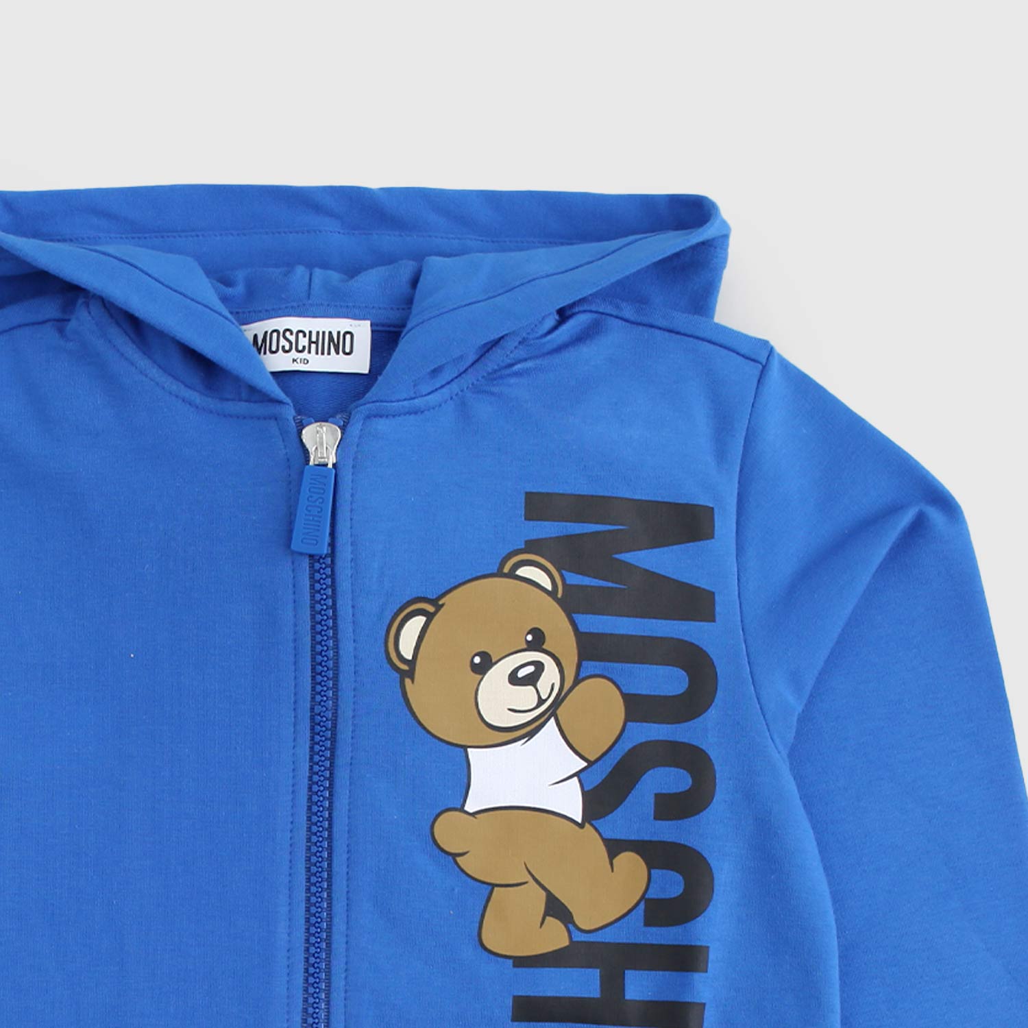 felpa blu con zip e stampa bambino - annameglio.com abbigliamento moda
