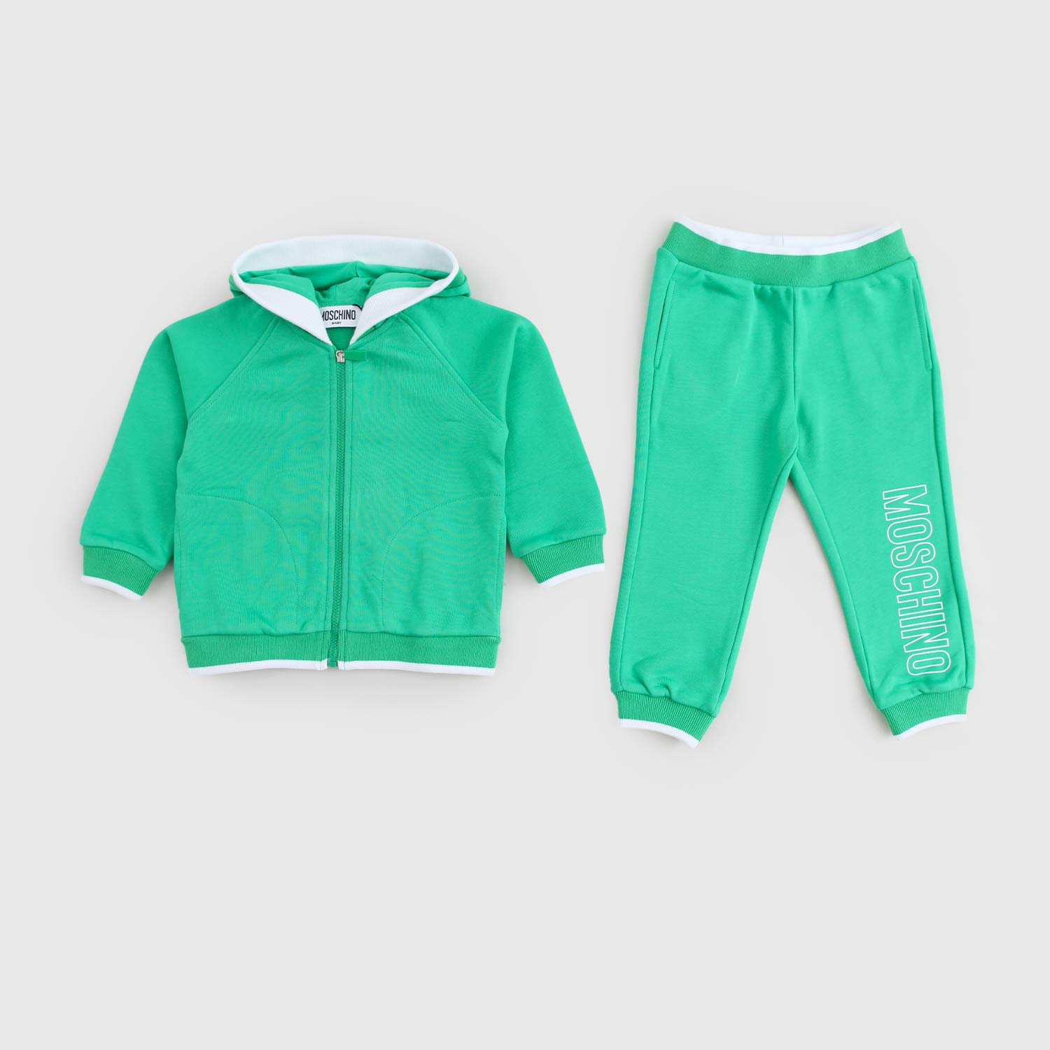 completo felpa e pantalone verde neonato - annameglio.com abbigliamento moda