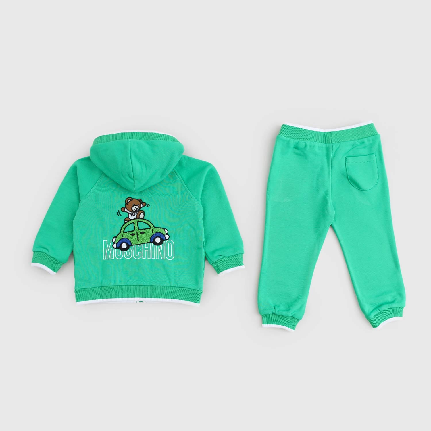 completo felpa e pantalone verde neonato - annameglio.com abbigliamento moda