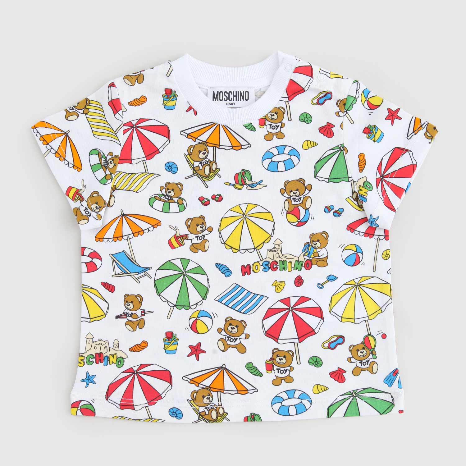 t-shirt bianca stampa mare neonato - annameglio.com abbigliamento moda