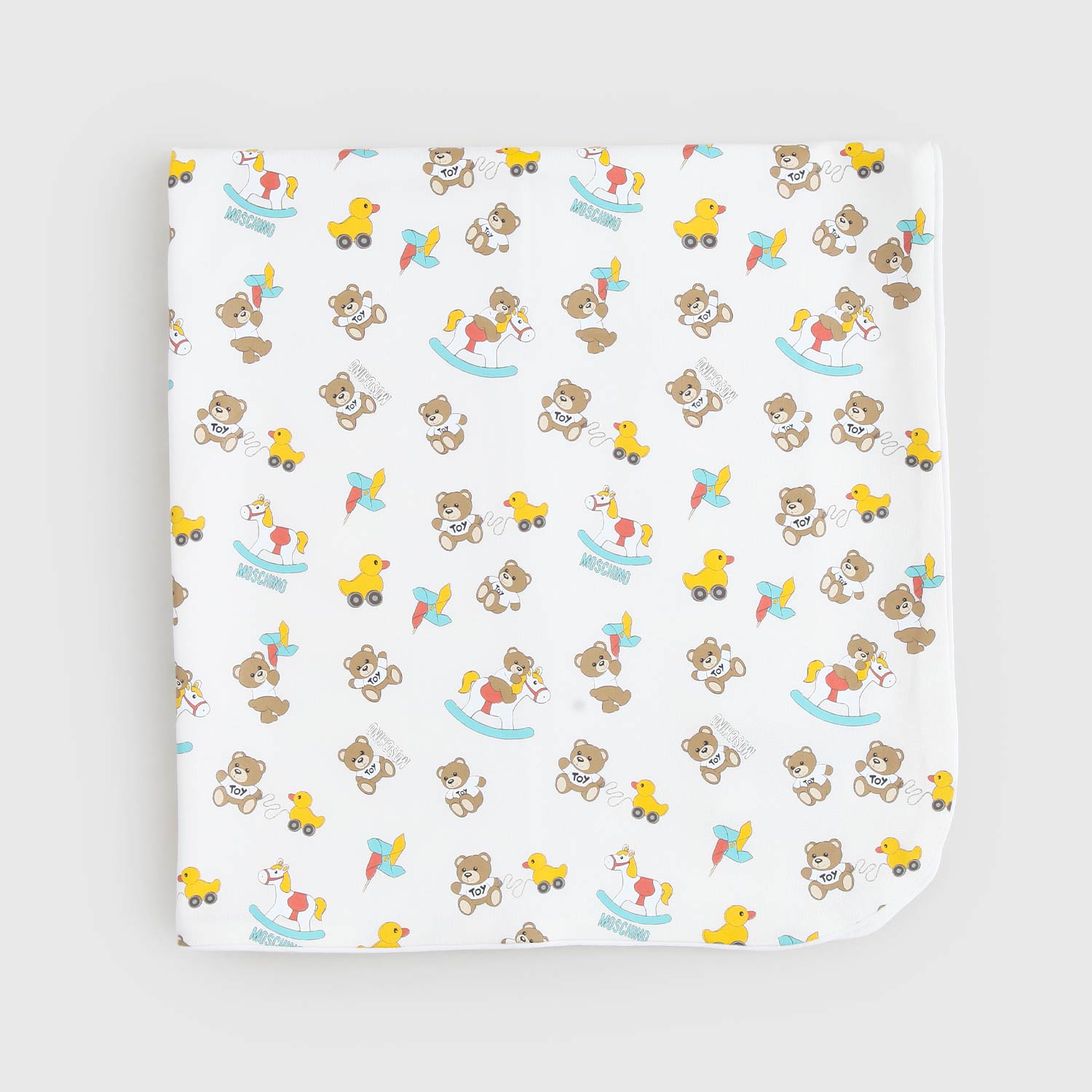 Copertina Bianca All-Over Moschino - annameglio.com abbigliamento moda