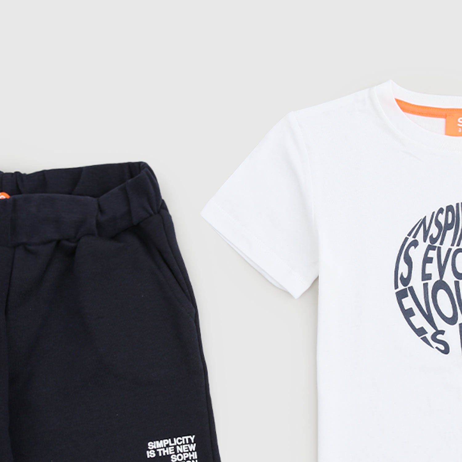 completo blu e bianco t-shirt pantaloncino - annameglio.com abbigliamento moda