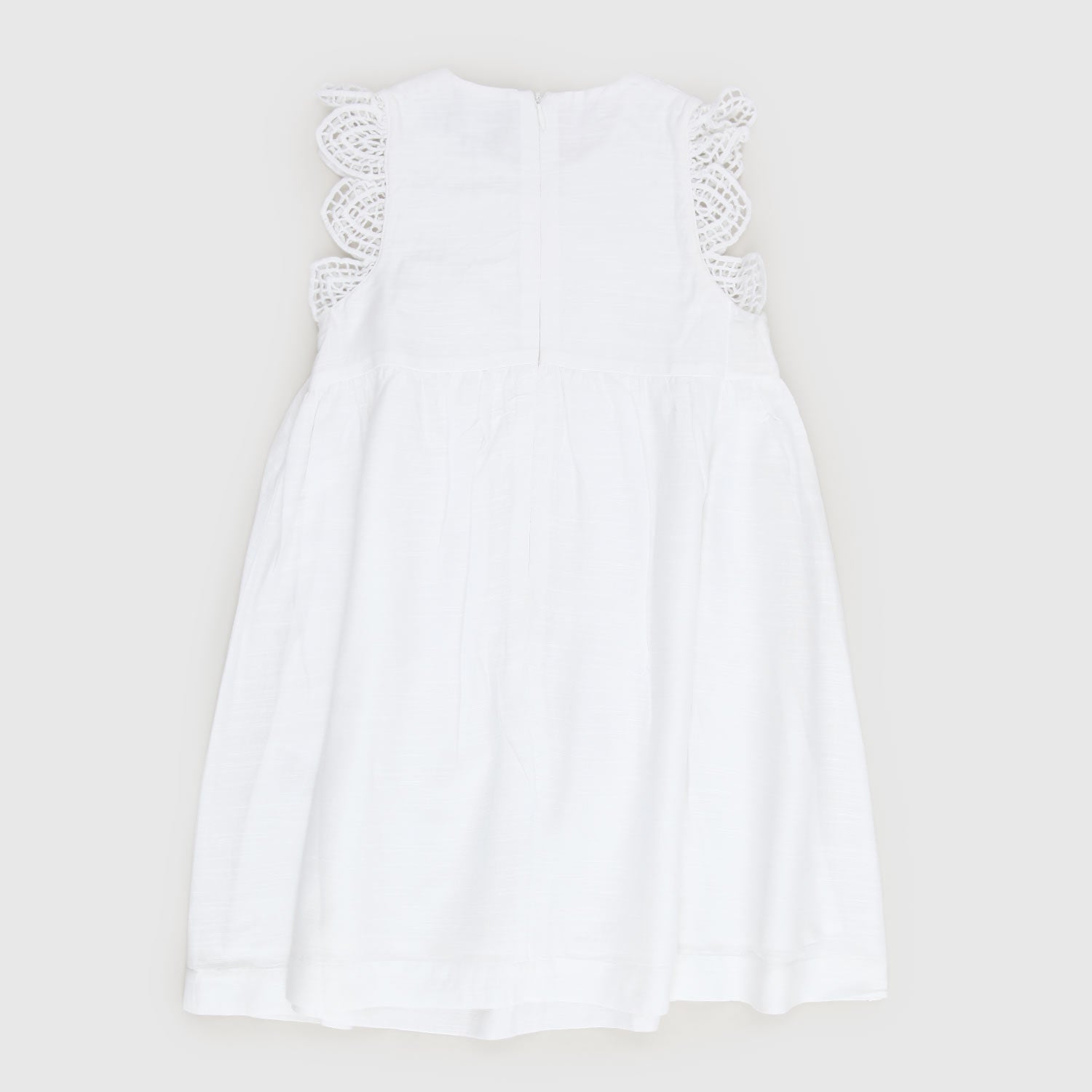 Vestito bianco con merletto e zip - annameglio.com abbigliamento moda