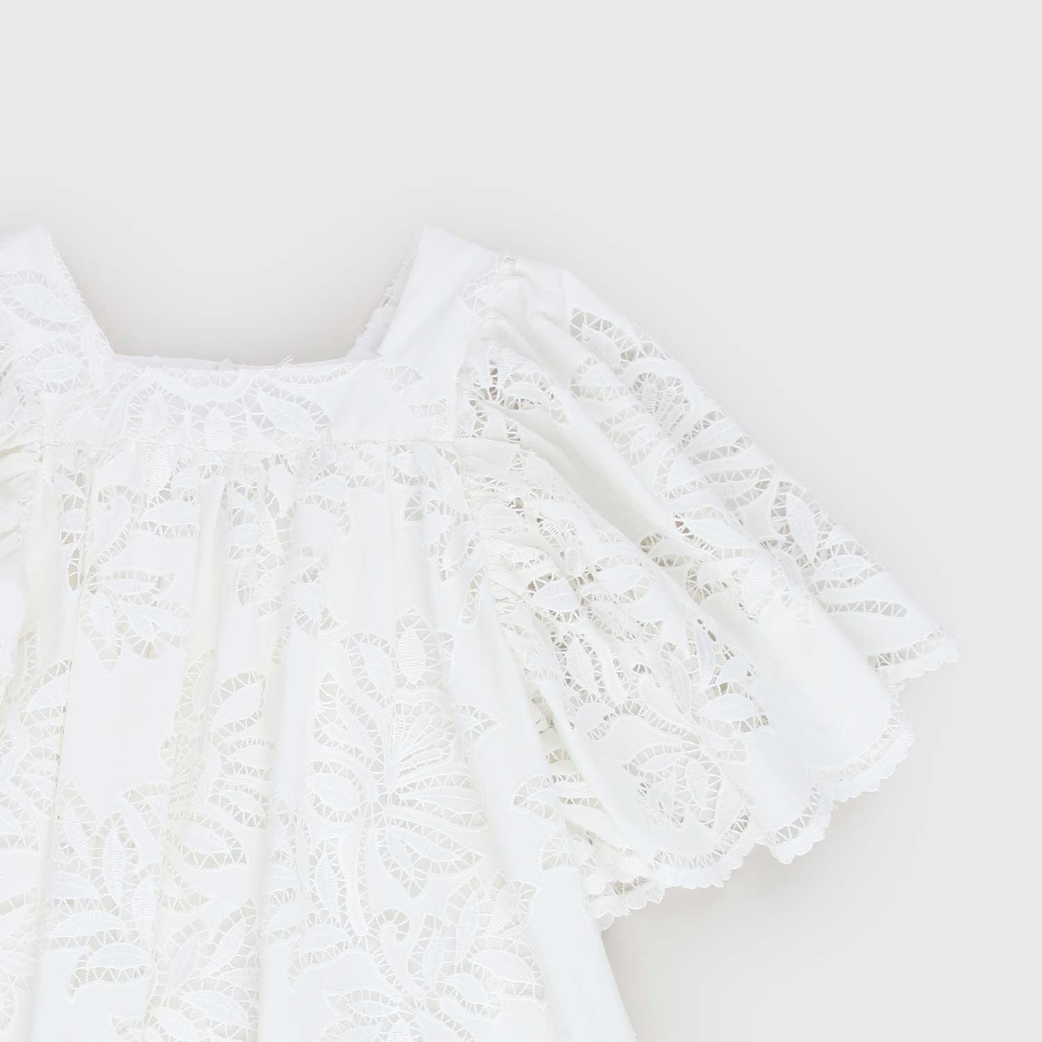 Abito bianco in pizzo macramè - annameglio.com abbigliamento moda