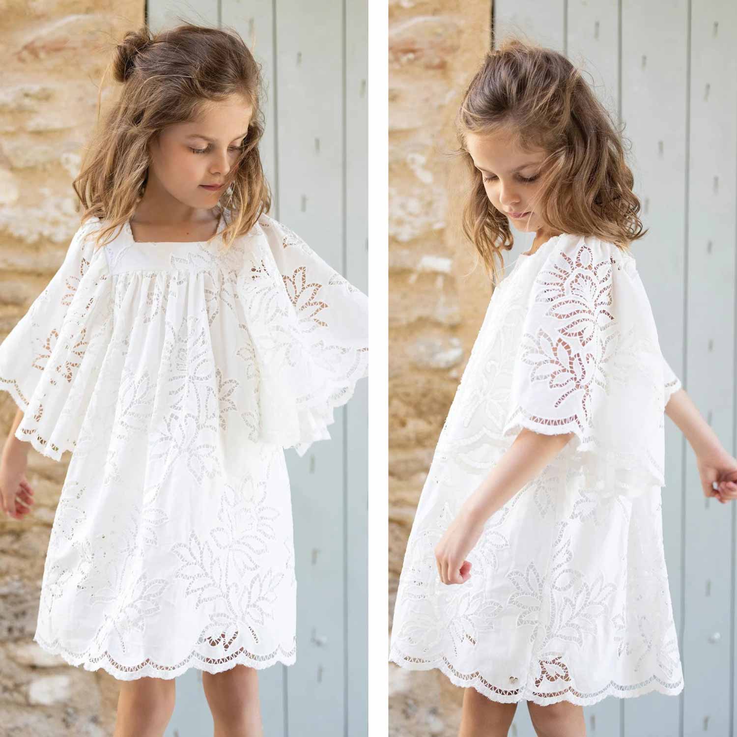 Abito bianco in pizzo macramè - annameglio.com abbigliamento moda