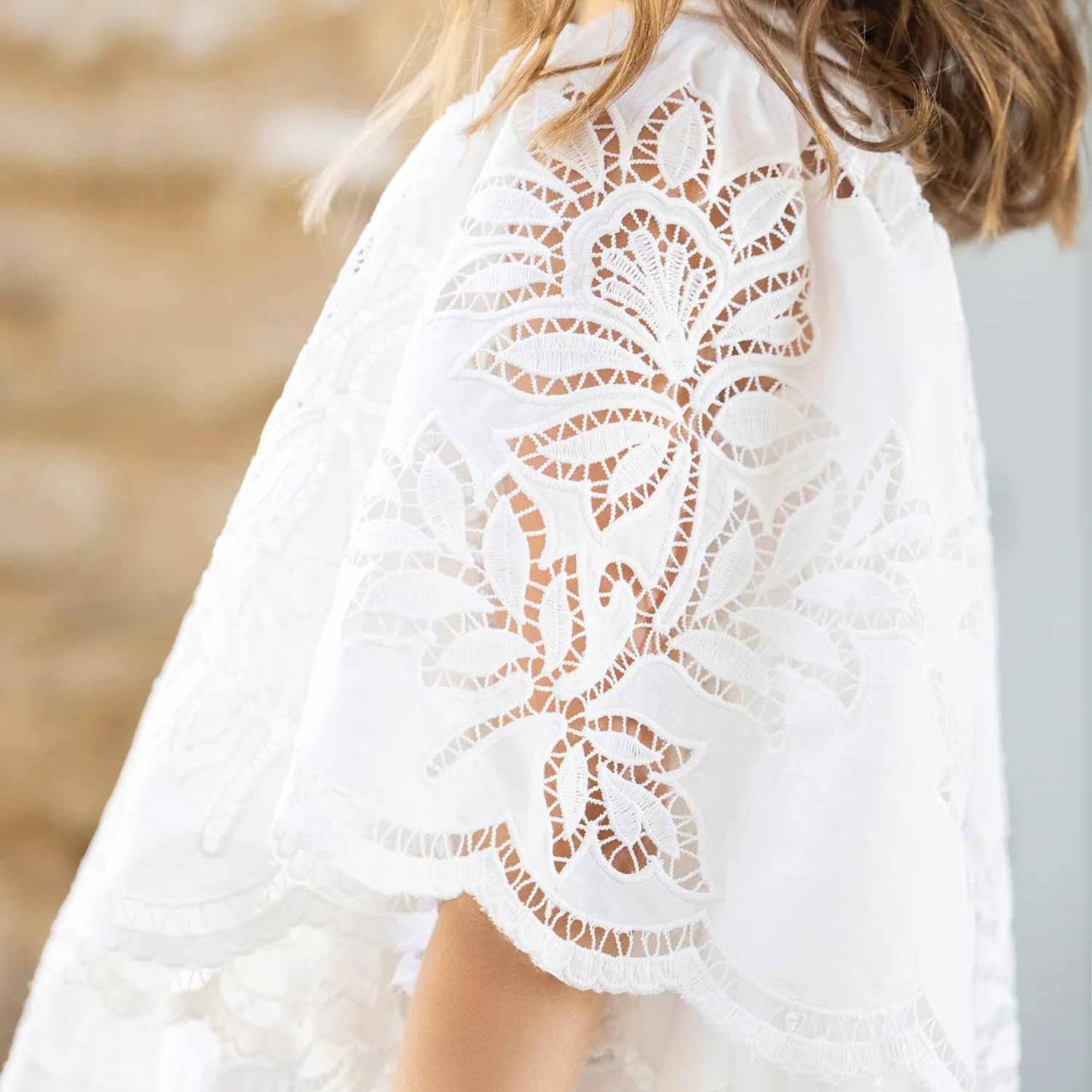 Abito bianco in pizzo macramè - annameglio.com abbigliamento moda
