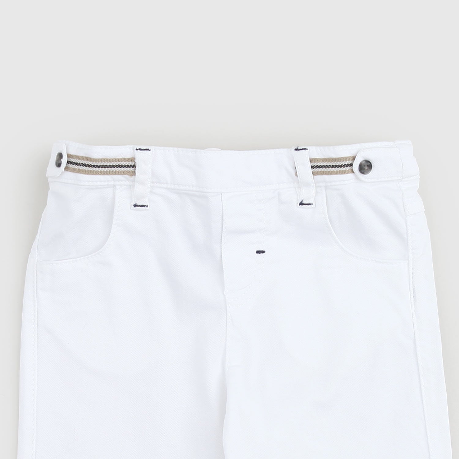 Pantalone neonato bianco twill - annameglio.com abbigliamento moda