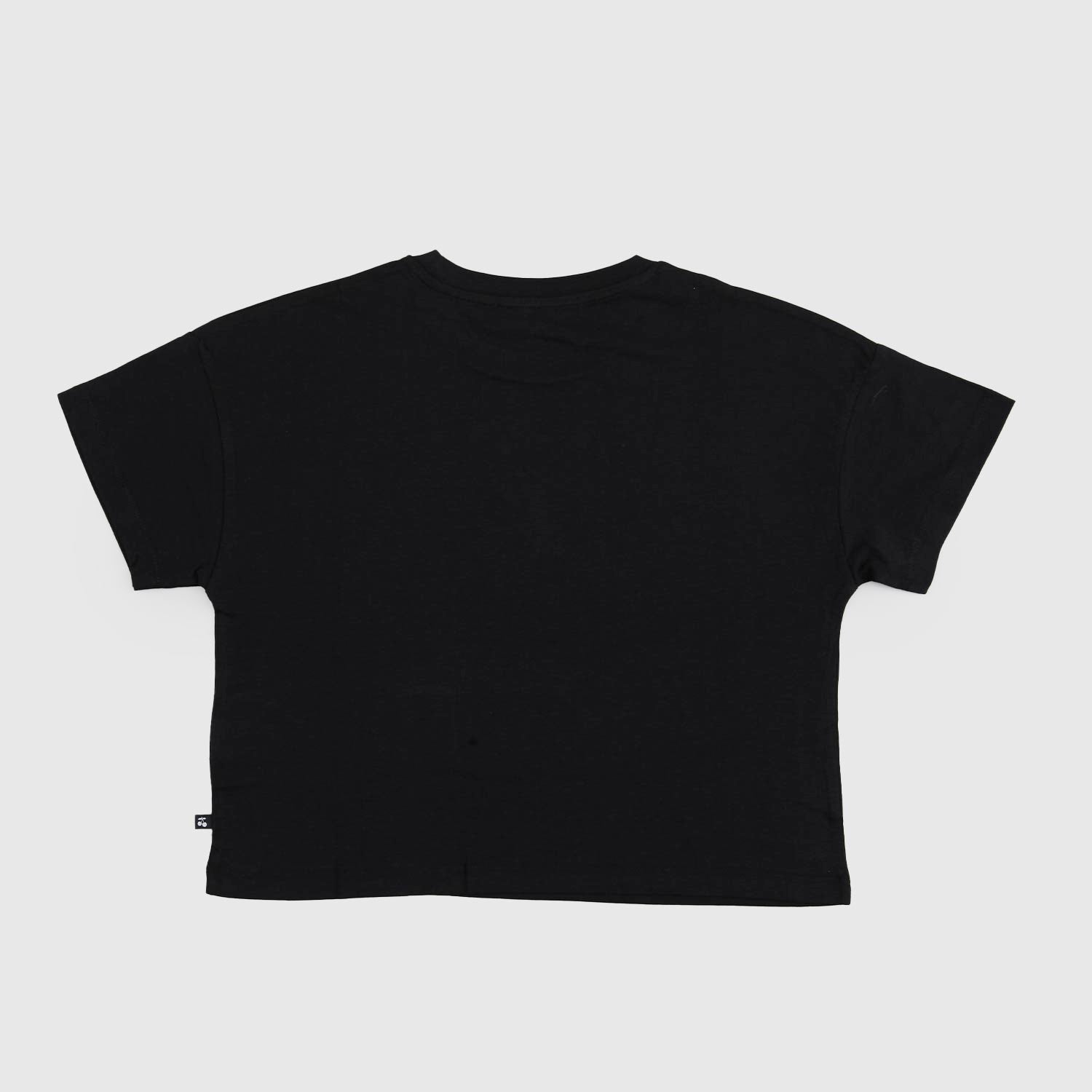 t-shirt crop nera bambina - annameglio.com abbigliamento moda