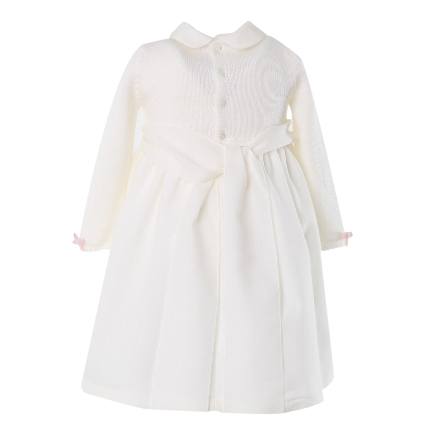 Abito bambina Bianco con Fiocco - annameglio.com abbigliamento moda