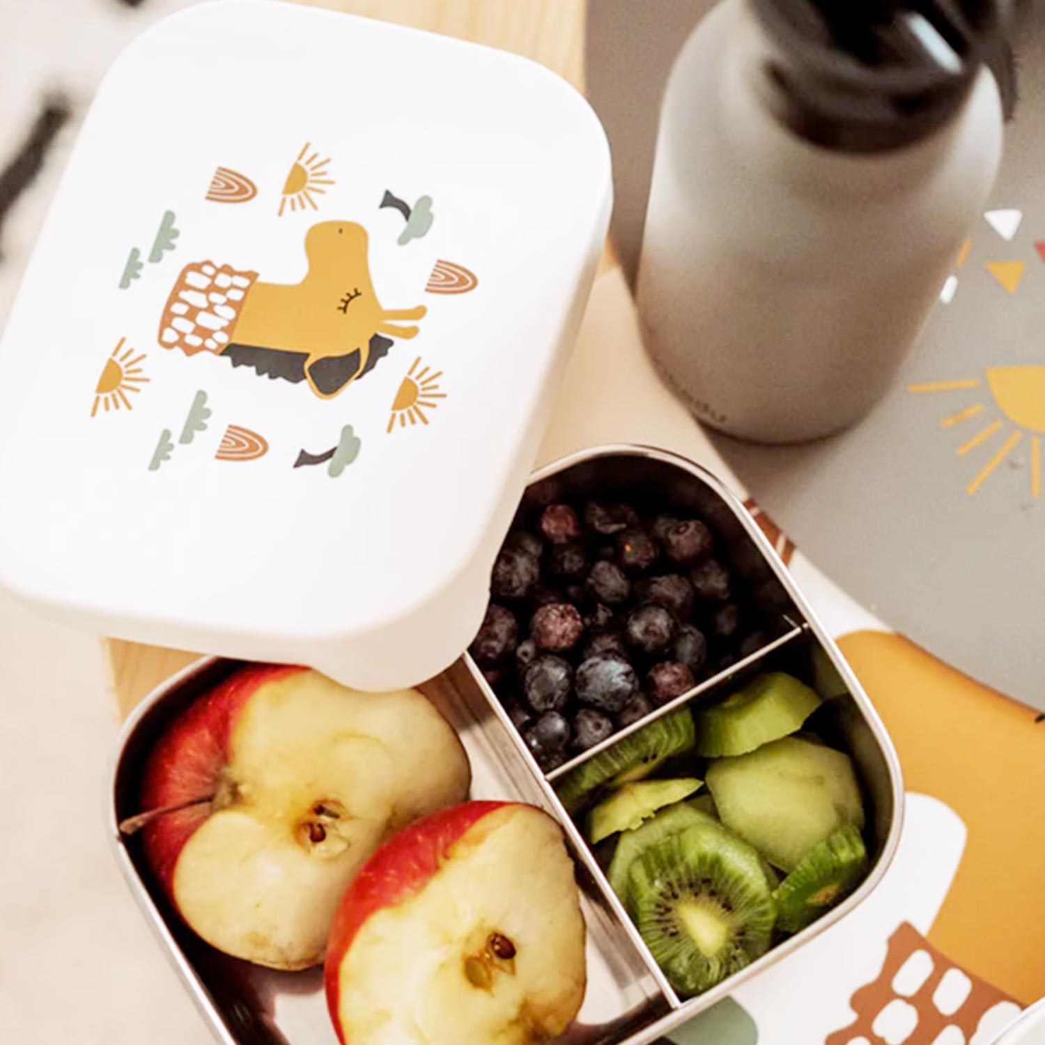 porta pranzo bianco con giraffa - annameglio.com abbigliamento moda