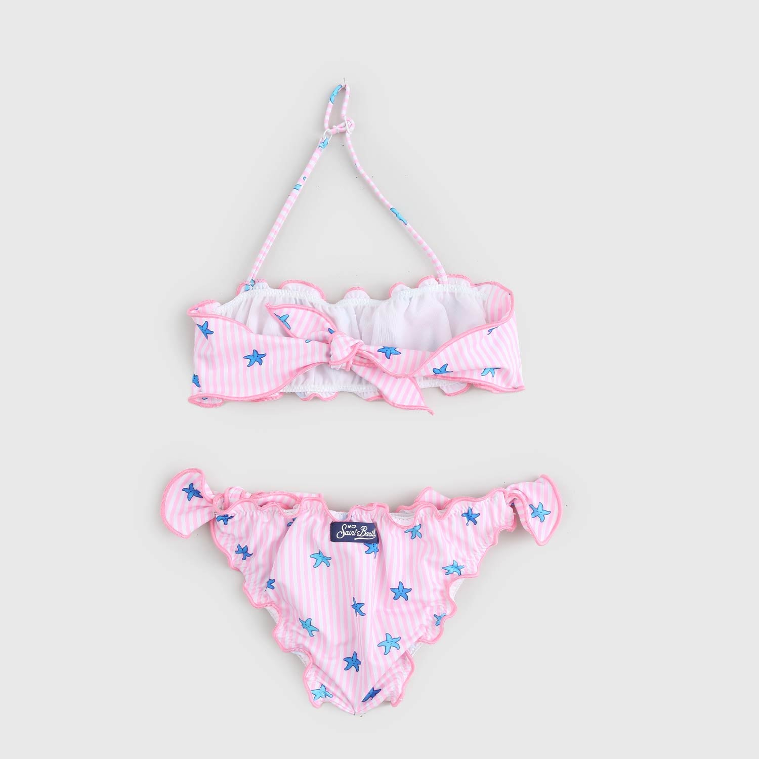 costume bikini due pezzi righe rosa - annameglio.com abbigliamento moda