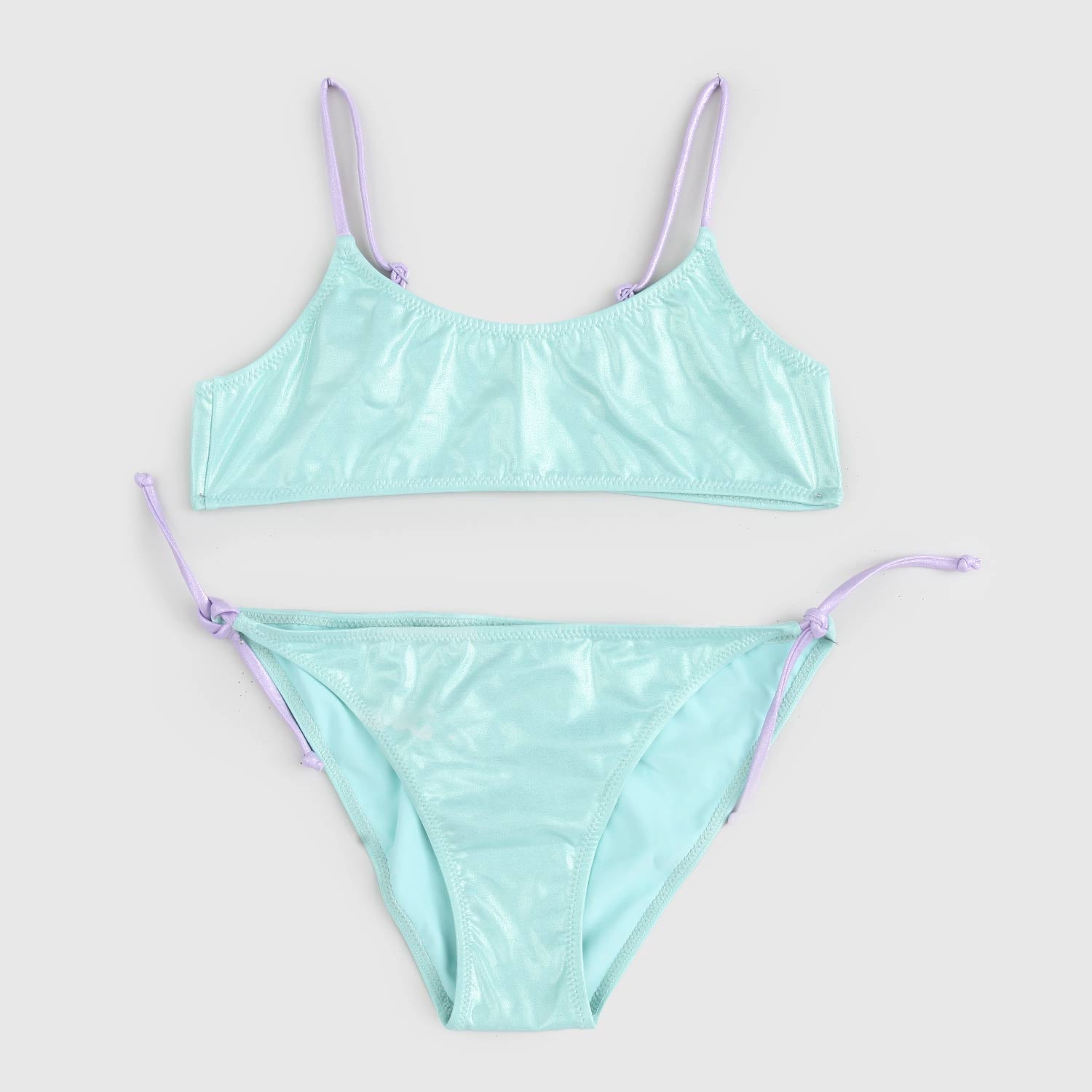 Bikini acqua marina effetto metal - annameglio.com abbigliamento moda