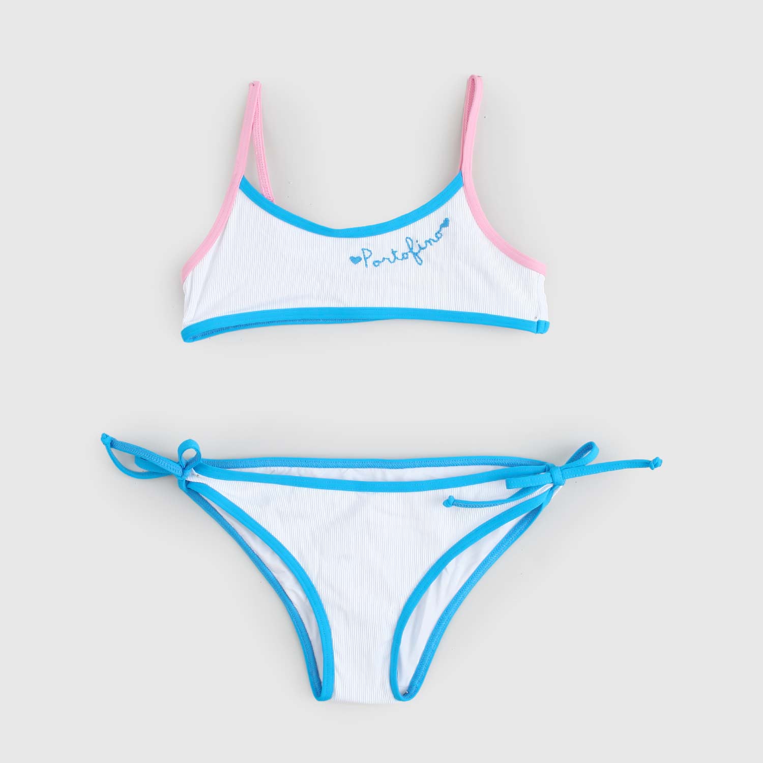 costume due pezzi bambina bianco - annameglio.com abbigliamento moda